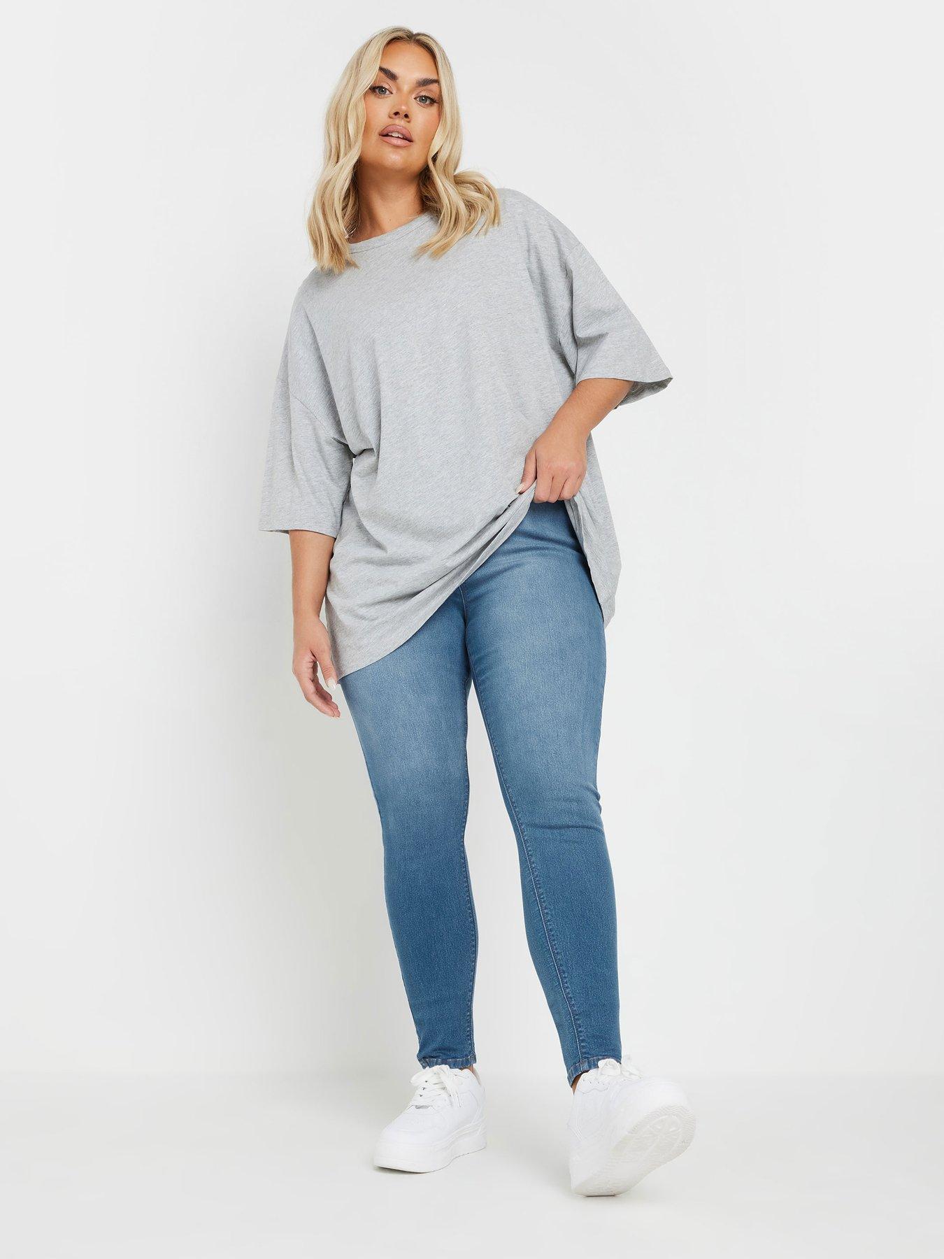 Image 3 of 4 of Yours Curve Jenny Jegging 32" - Blue