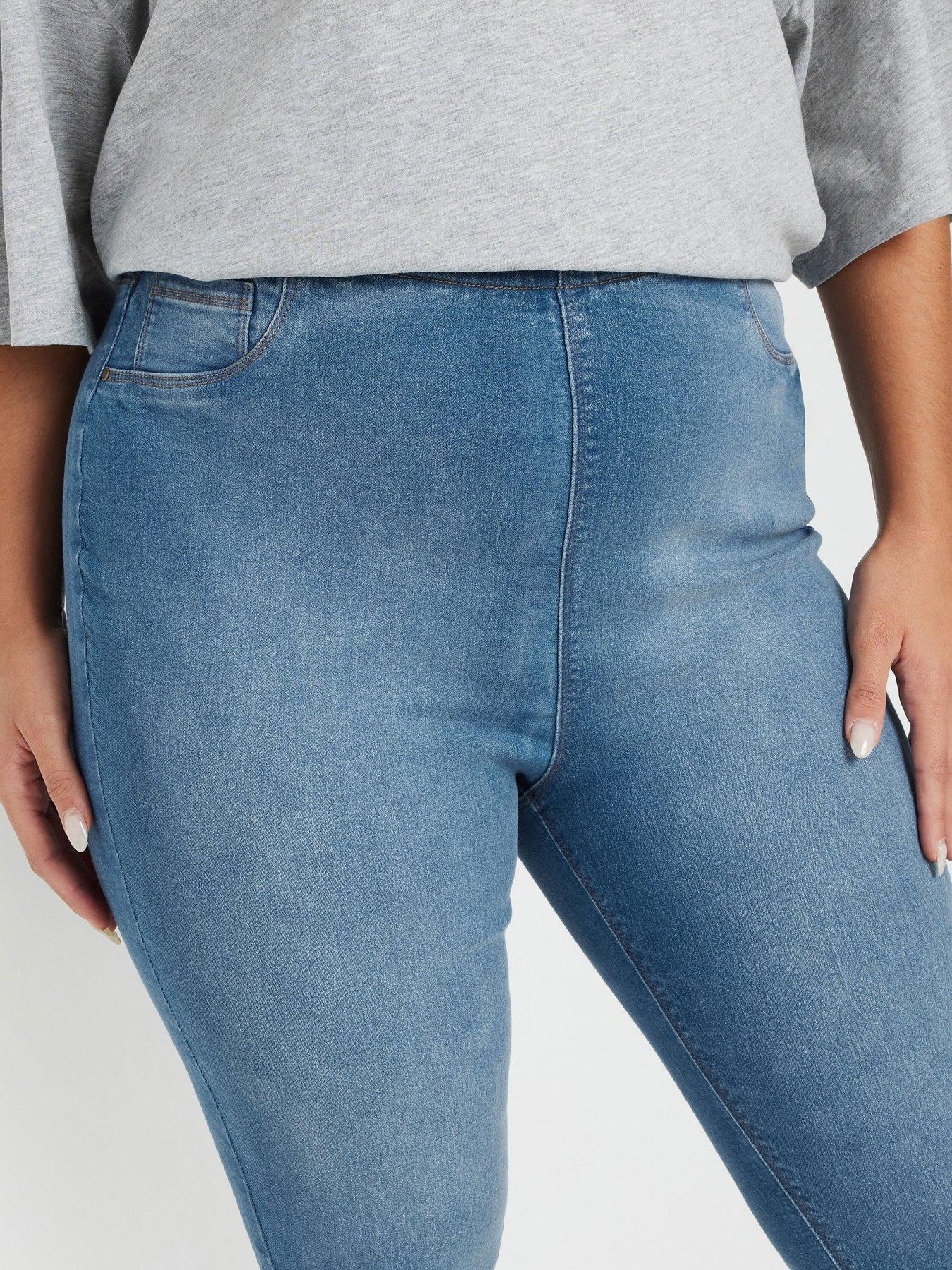 Image 4 of 4 of Yours Curve Jenny Jegging 32" - Blue