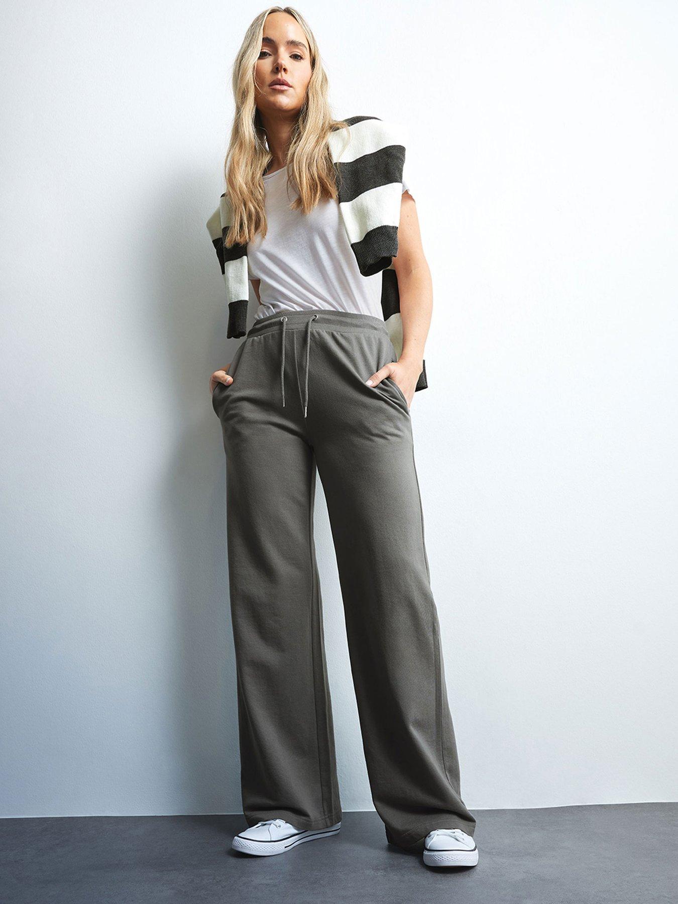 Image 1 of 4 of Long Tall Sally Wide Leg Jogger 36" - Grey