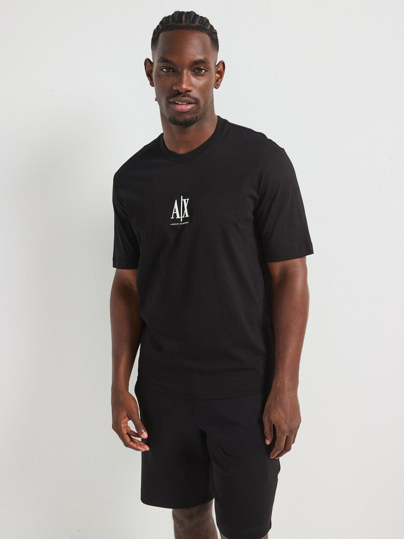 Armani Exchange Icon Project Crew Neck T-Shirt - Black
