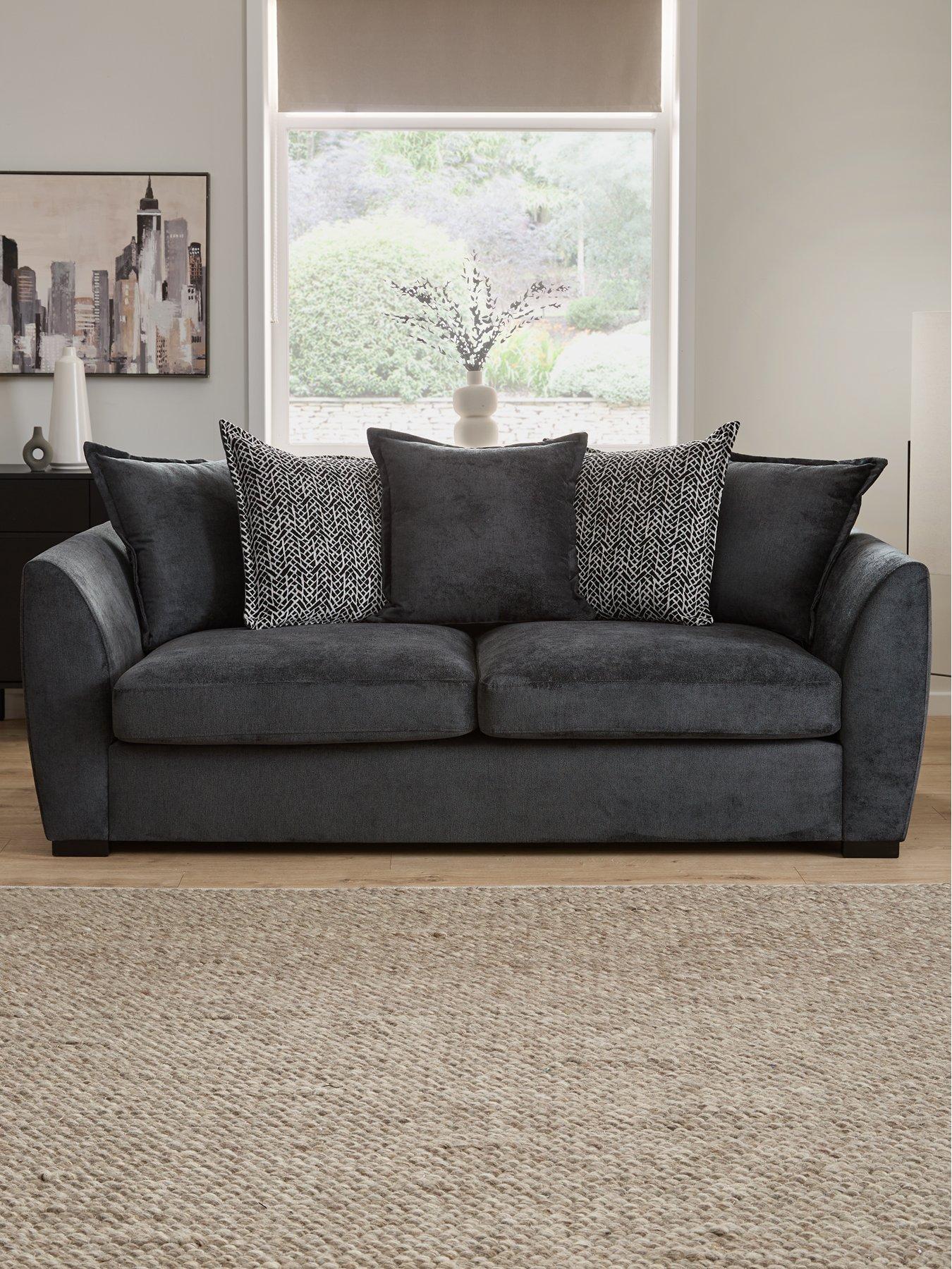 Very Home Havana Fabric 3 Seater Scatterback Sofa - FSC Certified