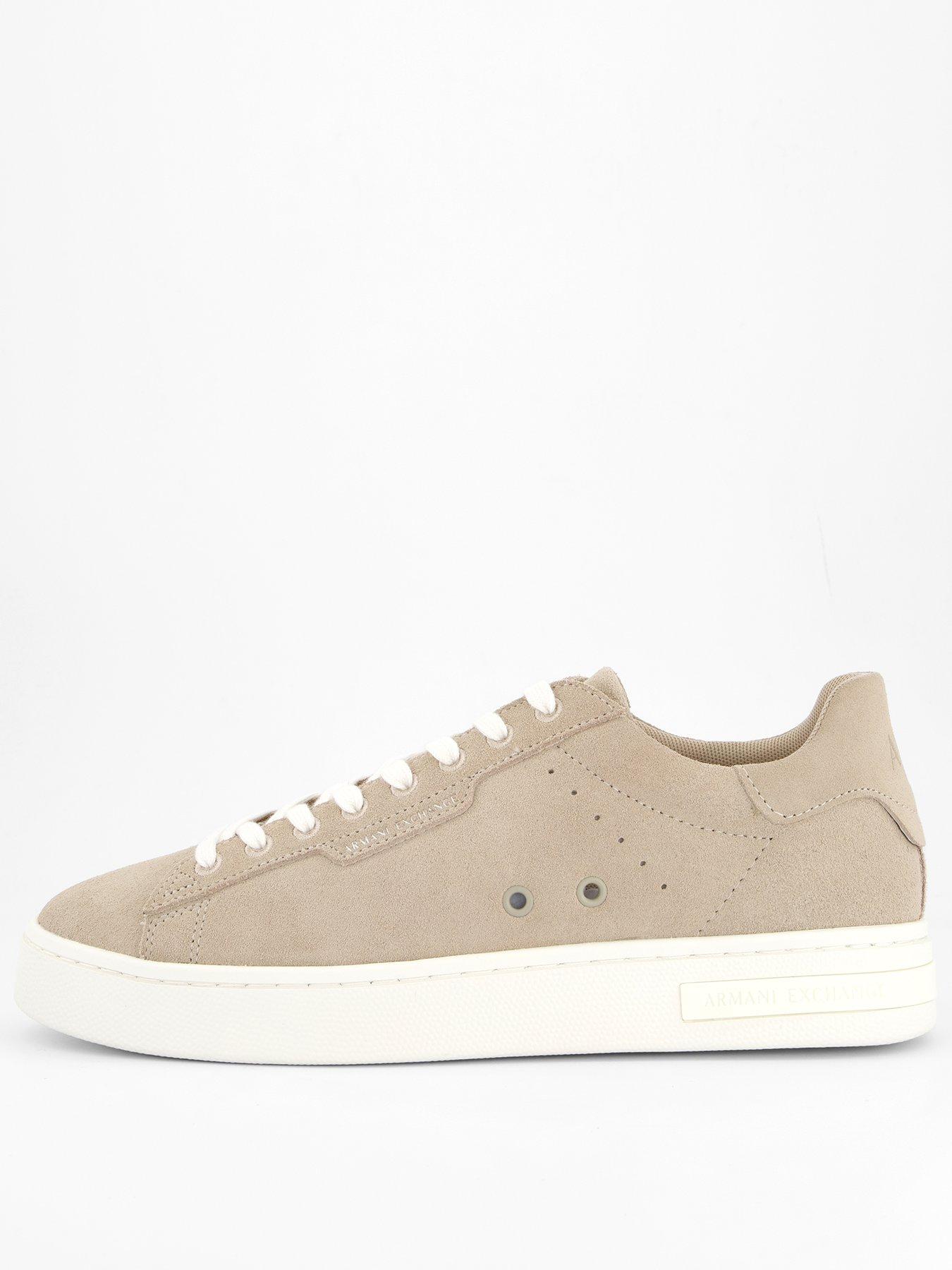 undefined Suede Cupsole Trainers - Natural