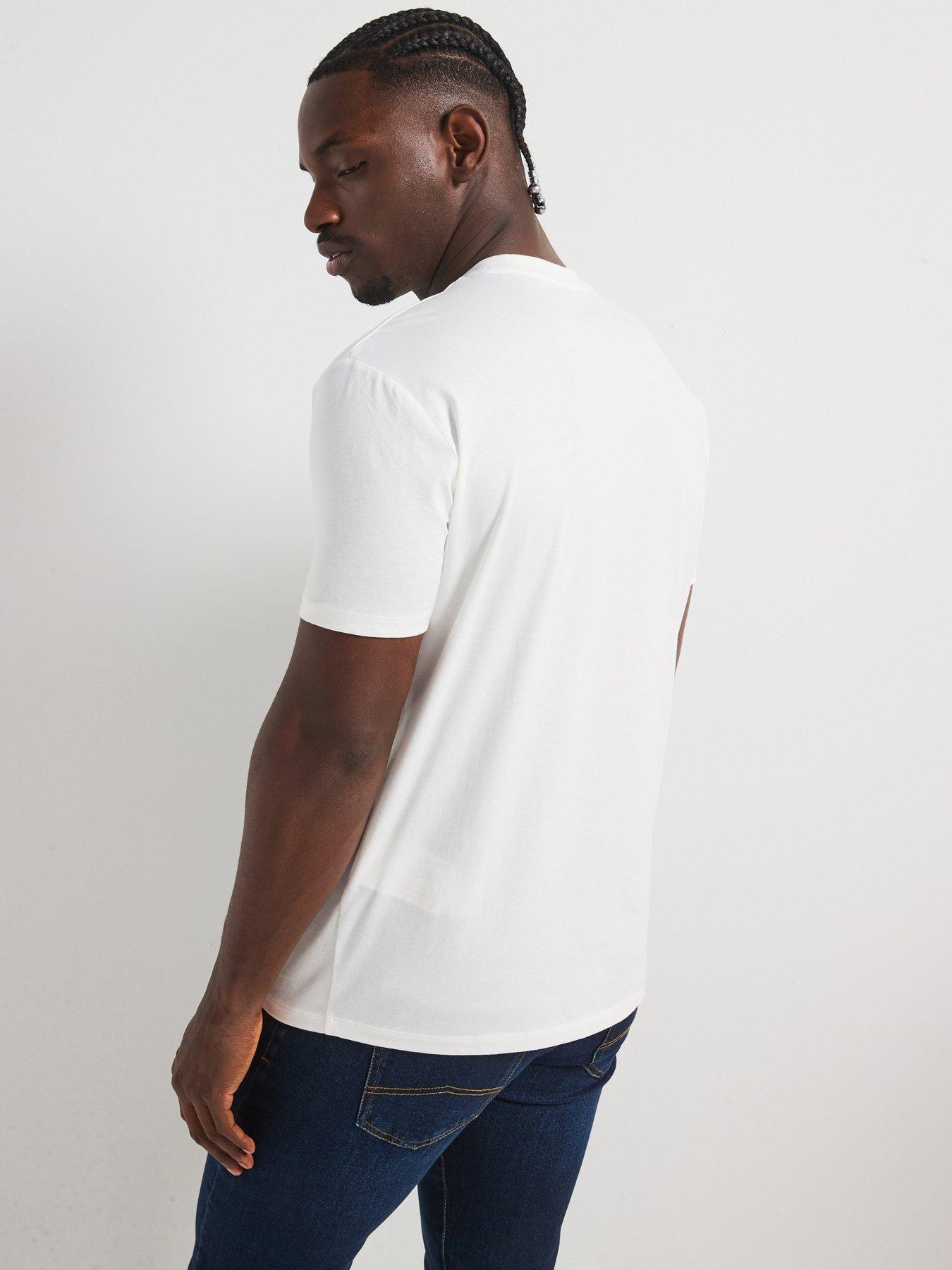 Image 2 of 5 of Armani Exchange Printed Logo T-Shirt - Off White
