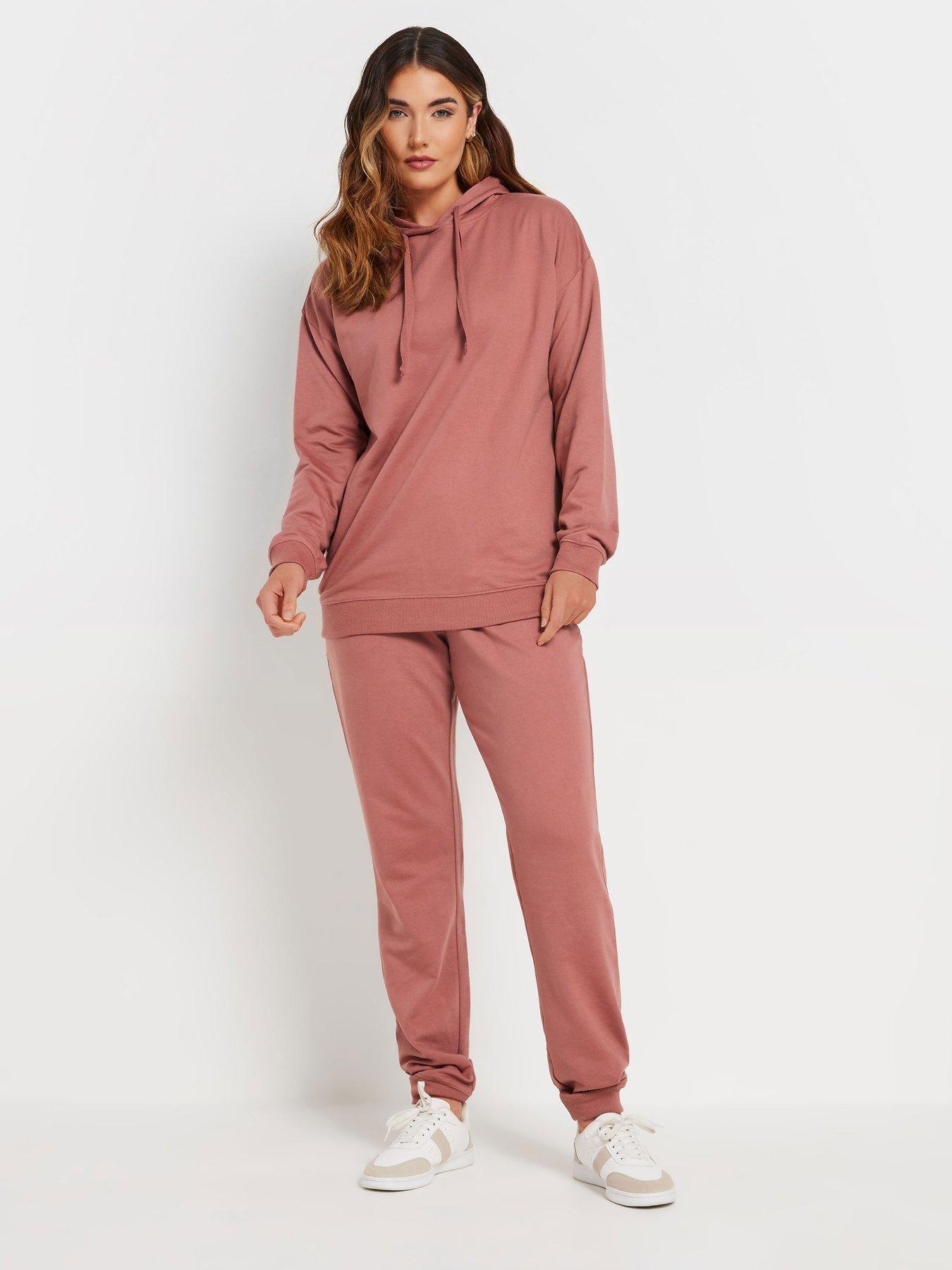 Image 3 of 4 of Long Tall Sally Tall Drop Shoulder Drawcord Hoodie - Brown