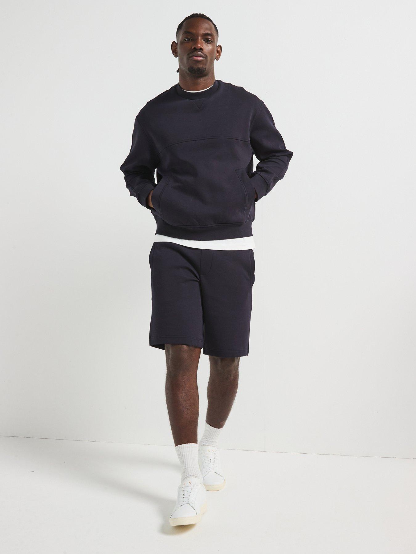 Image 3 of 6 of Armani Exchange Icon Project Sweat Shorts - Navy