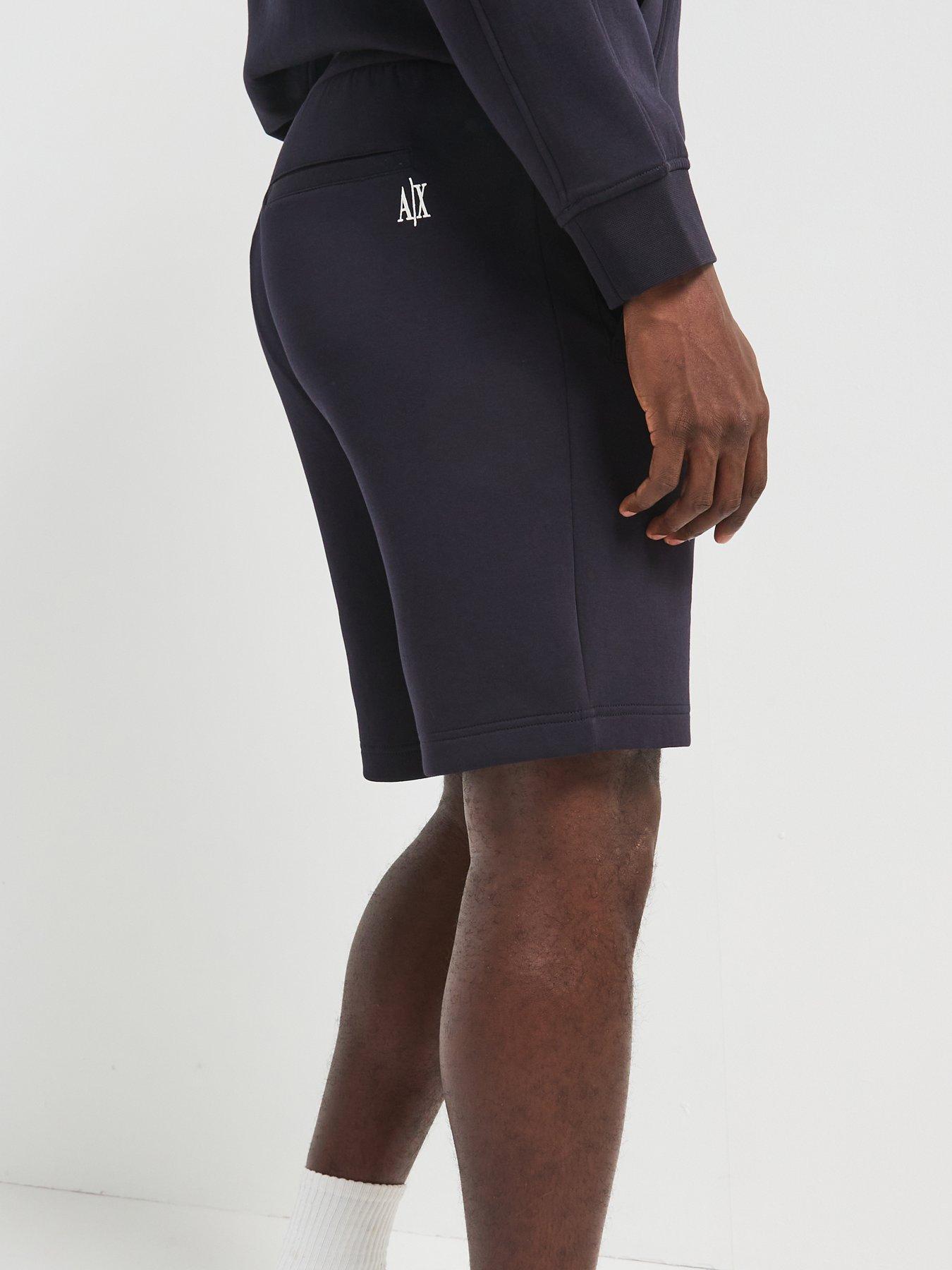 Image 4 of 6 of Armani Exchange Icon Project Sweat Shorts - Navy