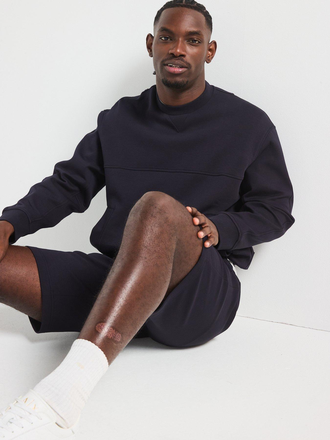 Image 5 of 6 of Armani Exchange Icon Project Sweat Shorts - Navy