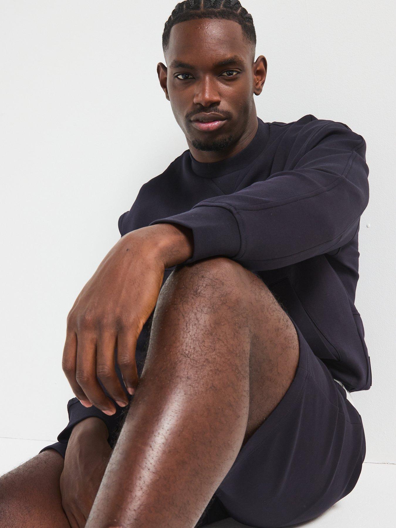 Image 6 of 6 of Armani Exchange Icon Project Sweat Shorts - Navy