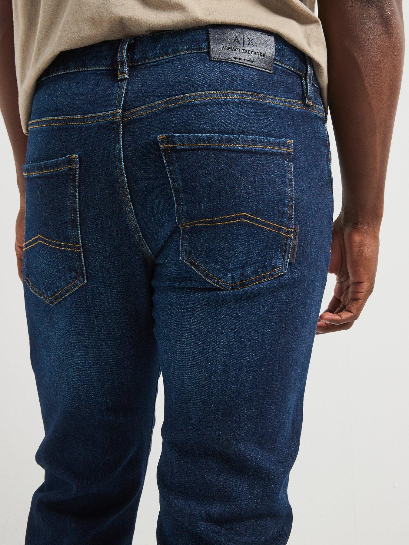 Image 4 of 5 of Armani Exchange Slim Fit Jeans - Midi Wash
