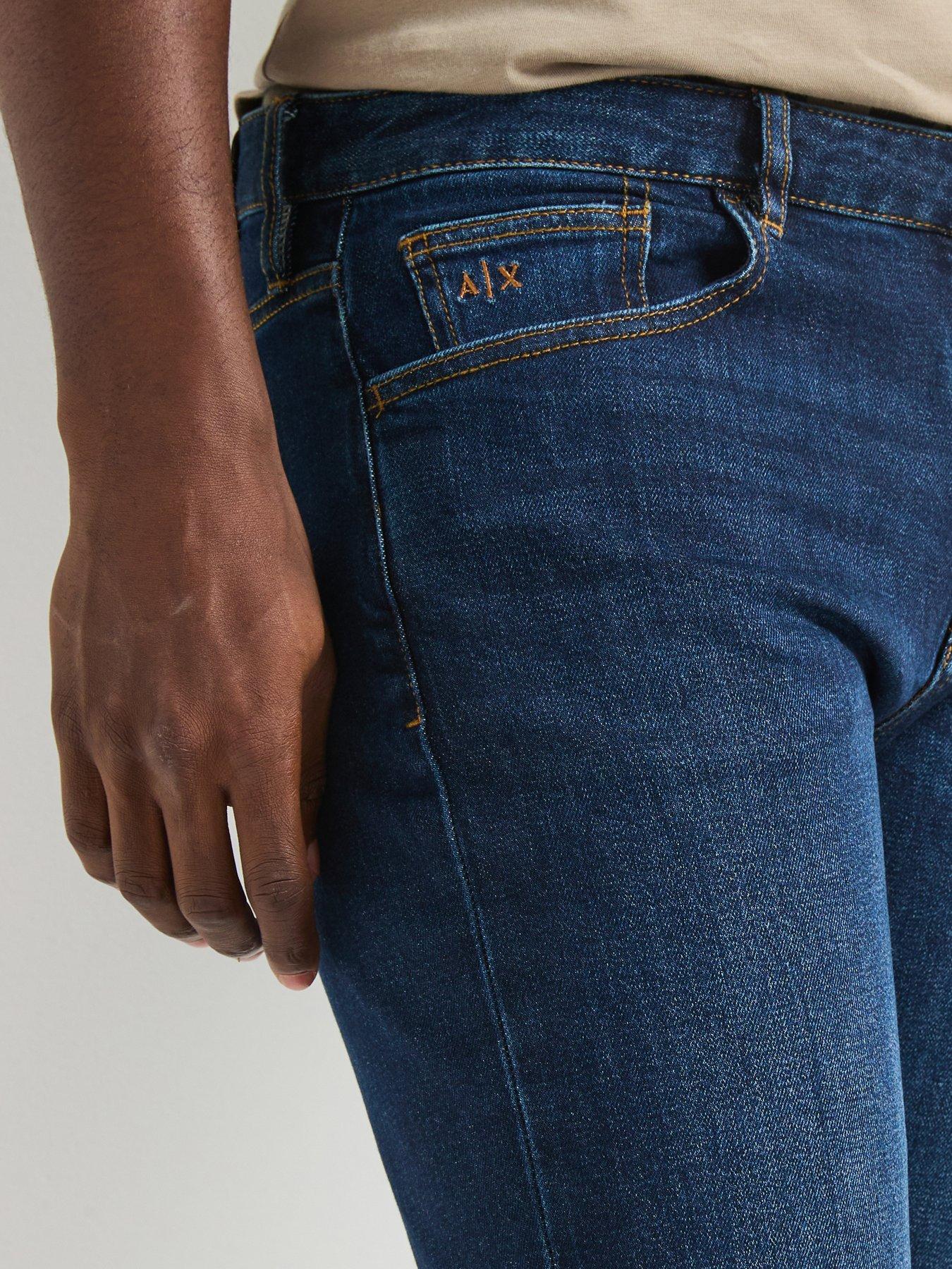 Image 5 of 5 of Armani Exchange Slim Fit Jeans - Midi Wash