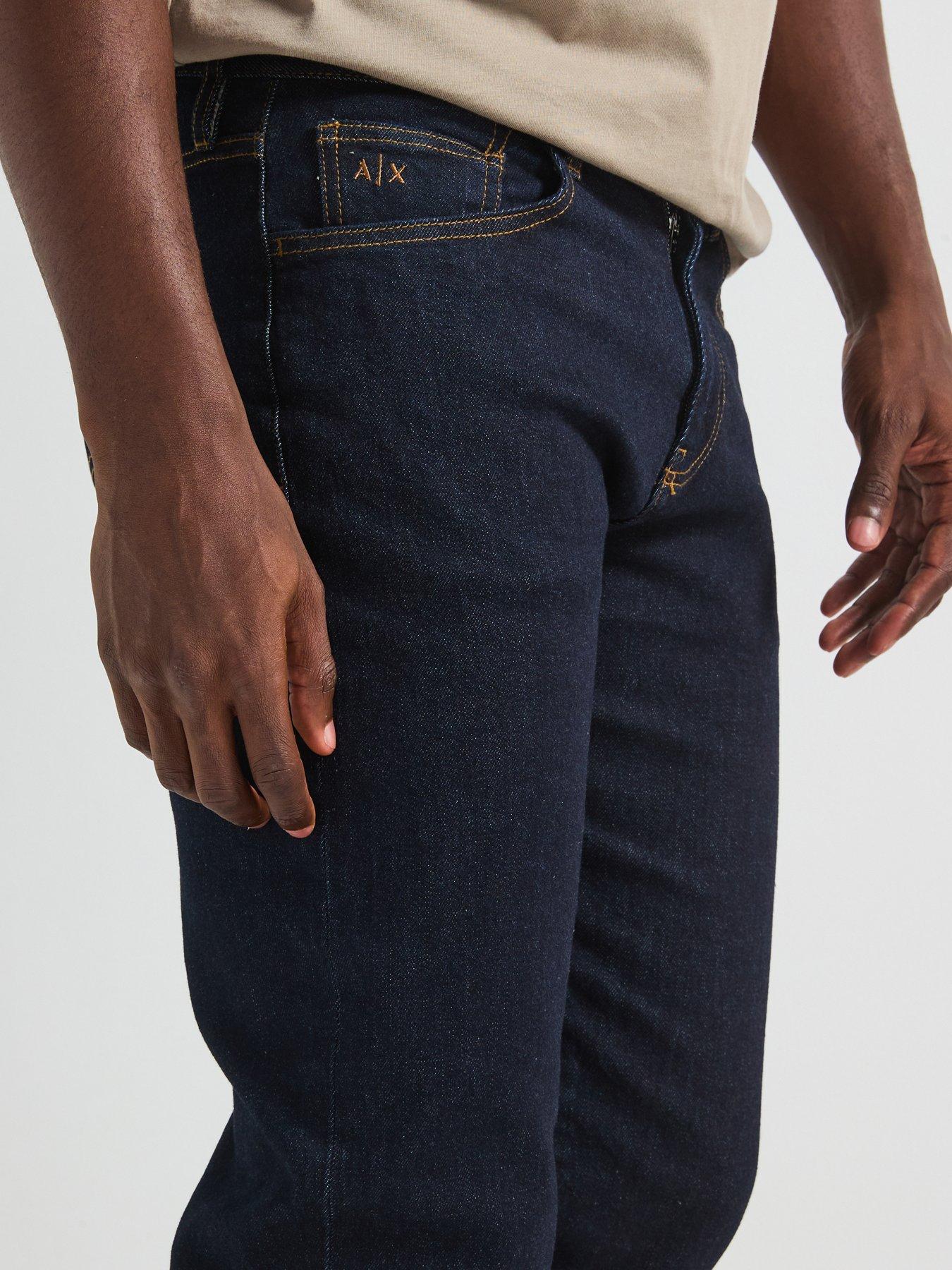 Image 5 of 5 of Armani Exchange Regular Fit Jeans - Midi Wash