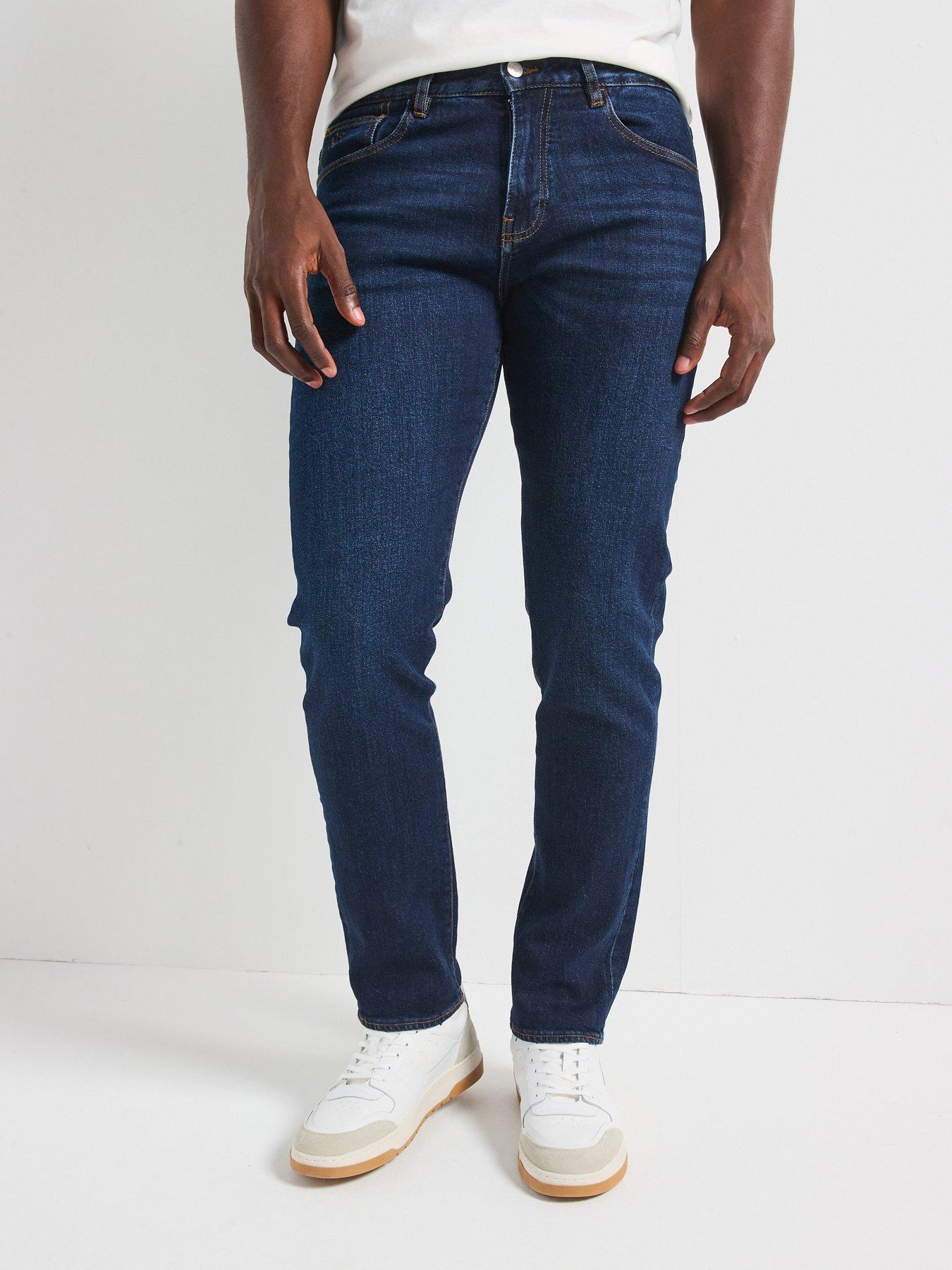 Image 1 of 5 of Armani Exchange Regular Fit Jean - Midi Wash