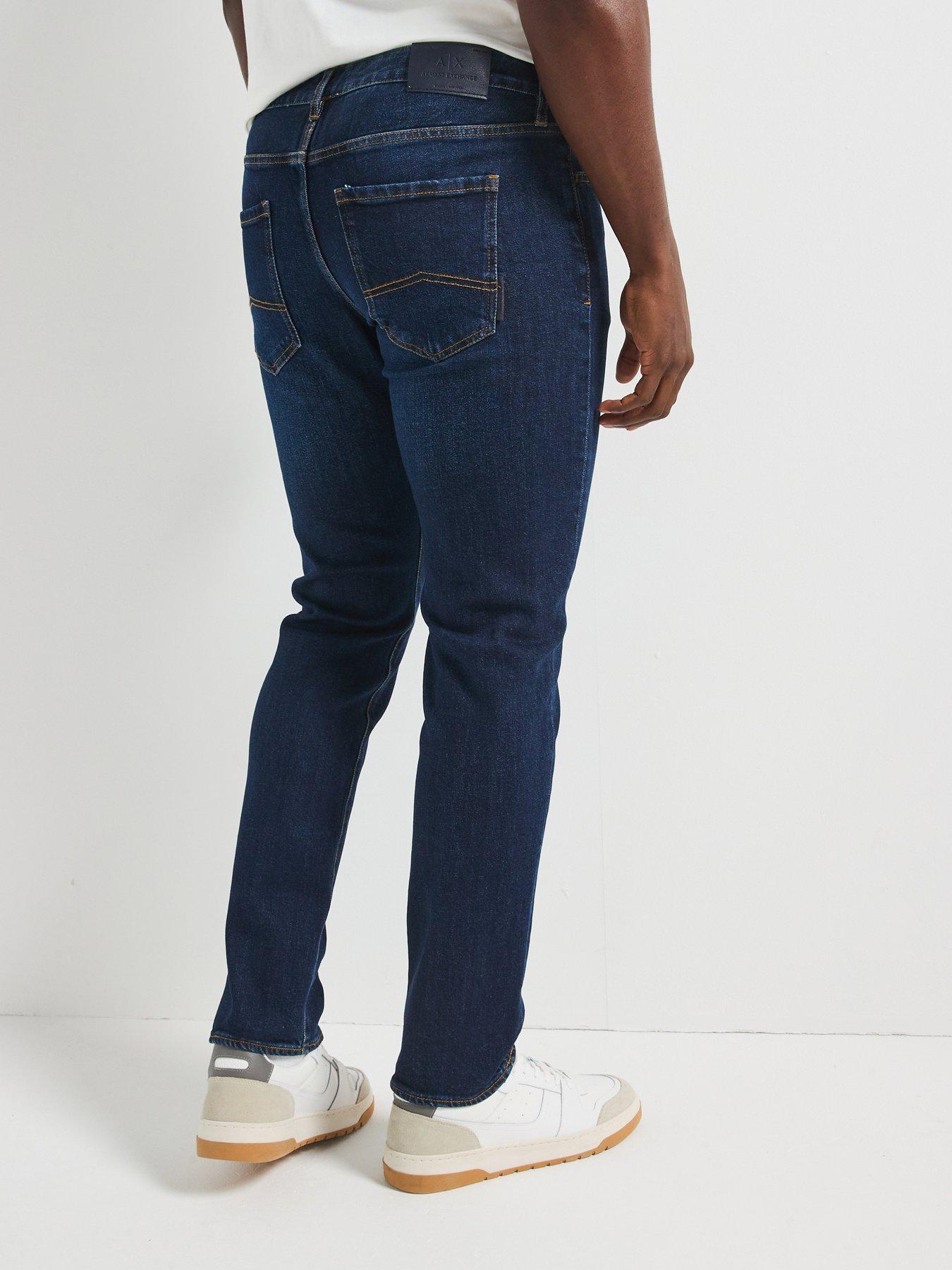 Image 2 of 5 of Armani Exchange Regular Fit Jean - Midi Wash