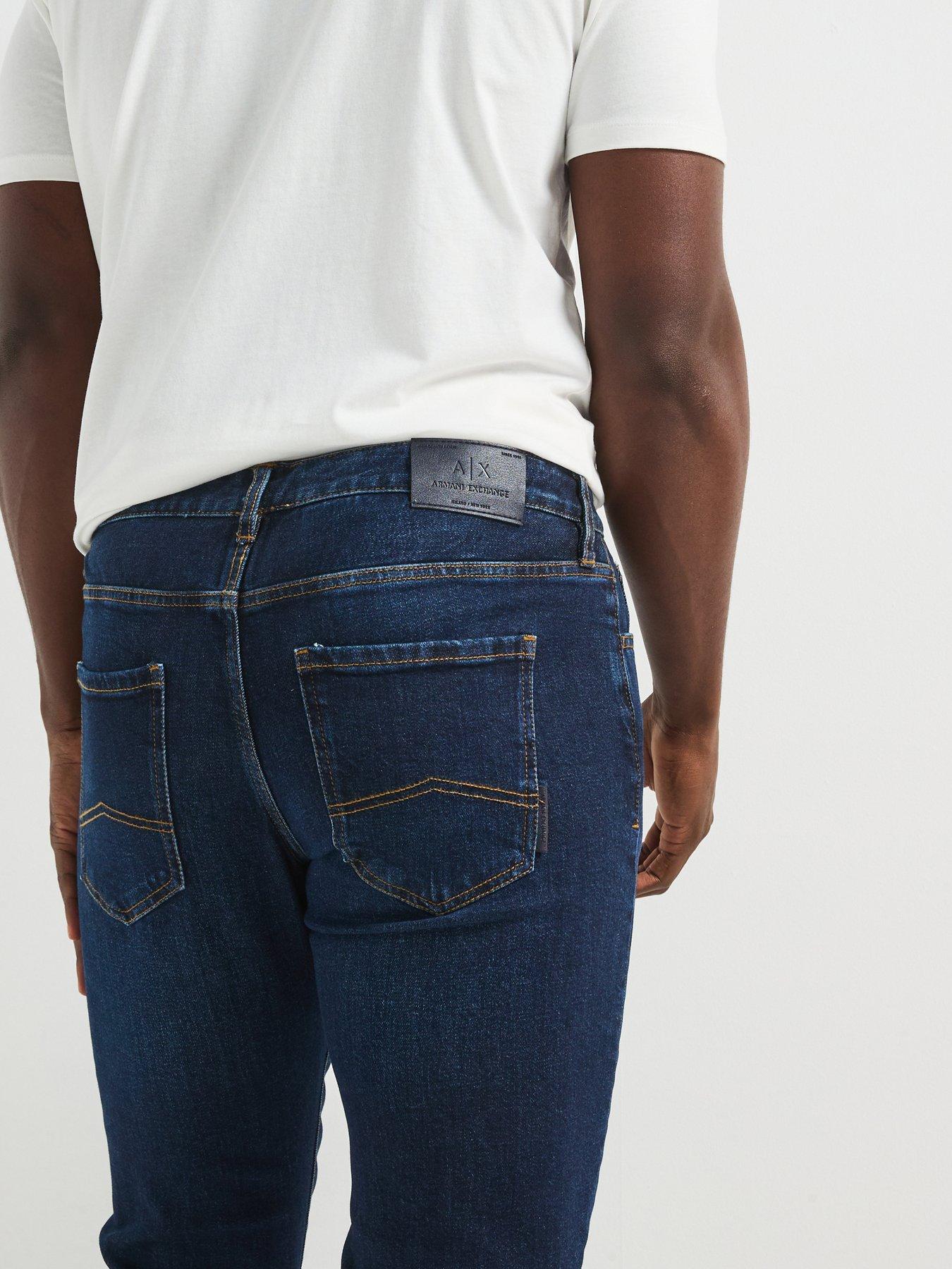 Image 4 of 5 of Armani Exchange Regular Fit Jean - Midi Wash
