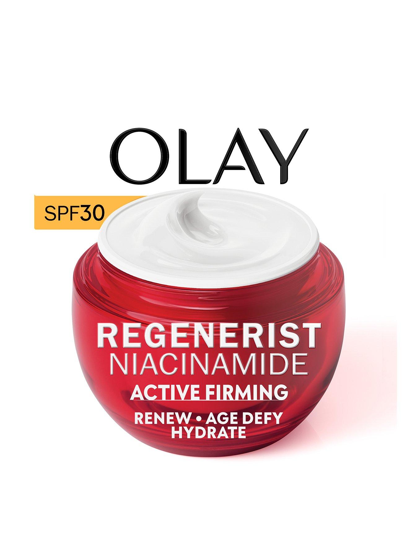 undefined Regenerist Niacinamide Day Cream Face Moisturiser SPF 30. Anti Ageing Skincare, 50ml