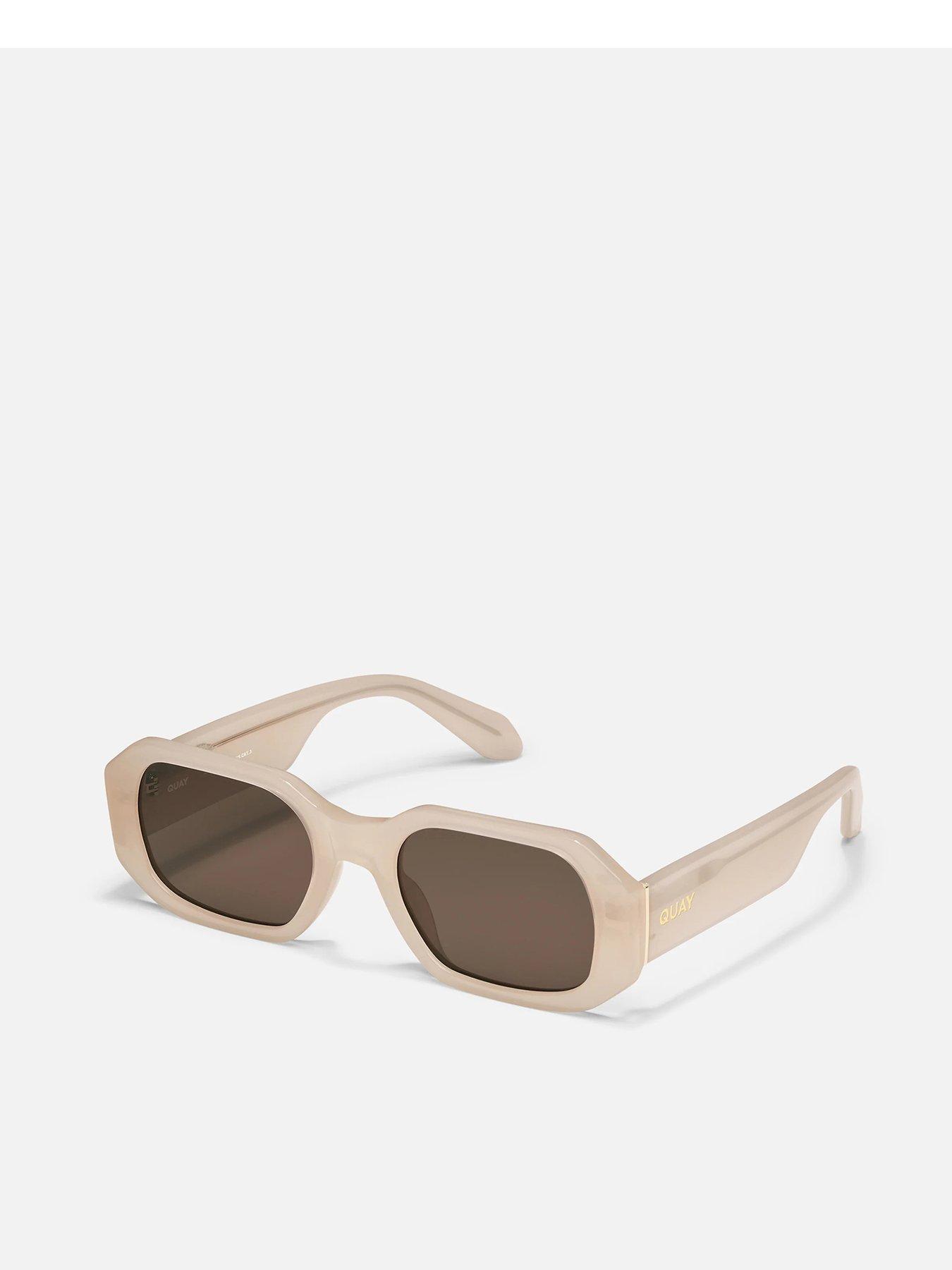 QUAY AUSTRALIA Hyped Up Sunglasses - Cream