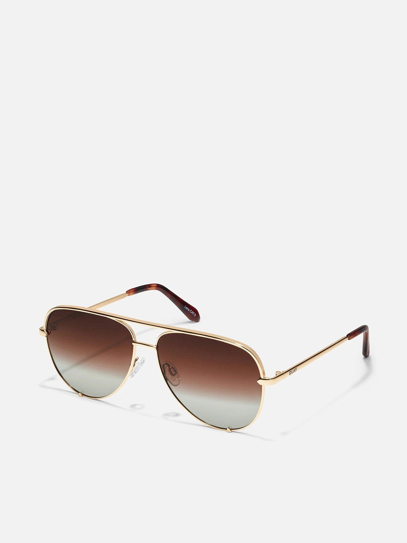 undefined High Key Sunglasses - Gold