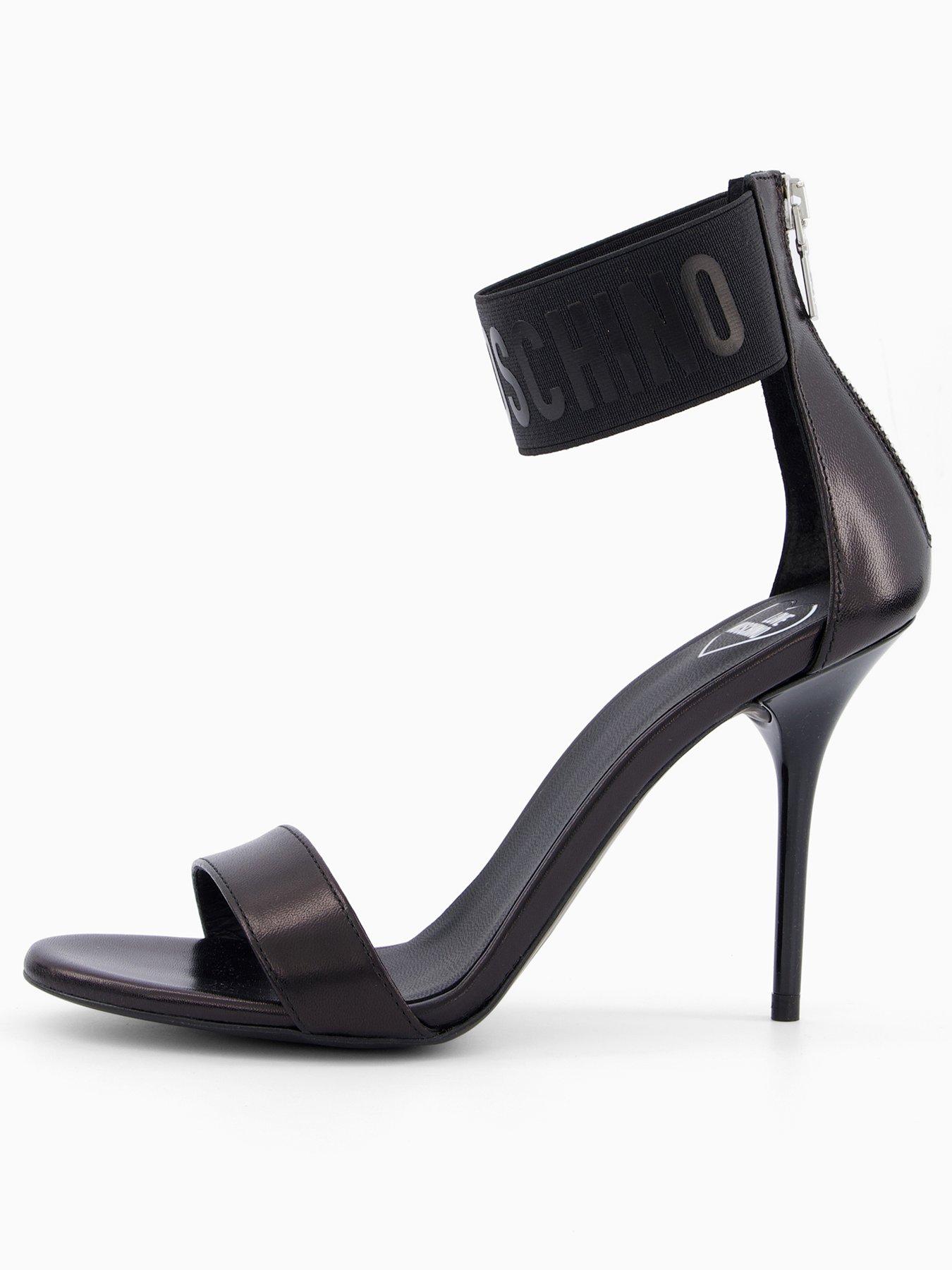 LOVE MOSCHINO High Heeled Sandal - Black
