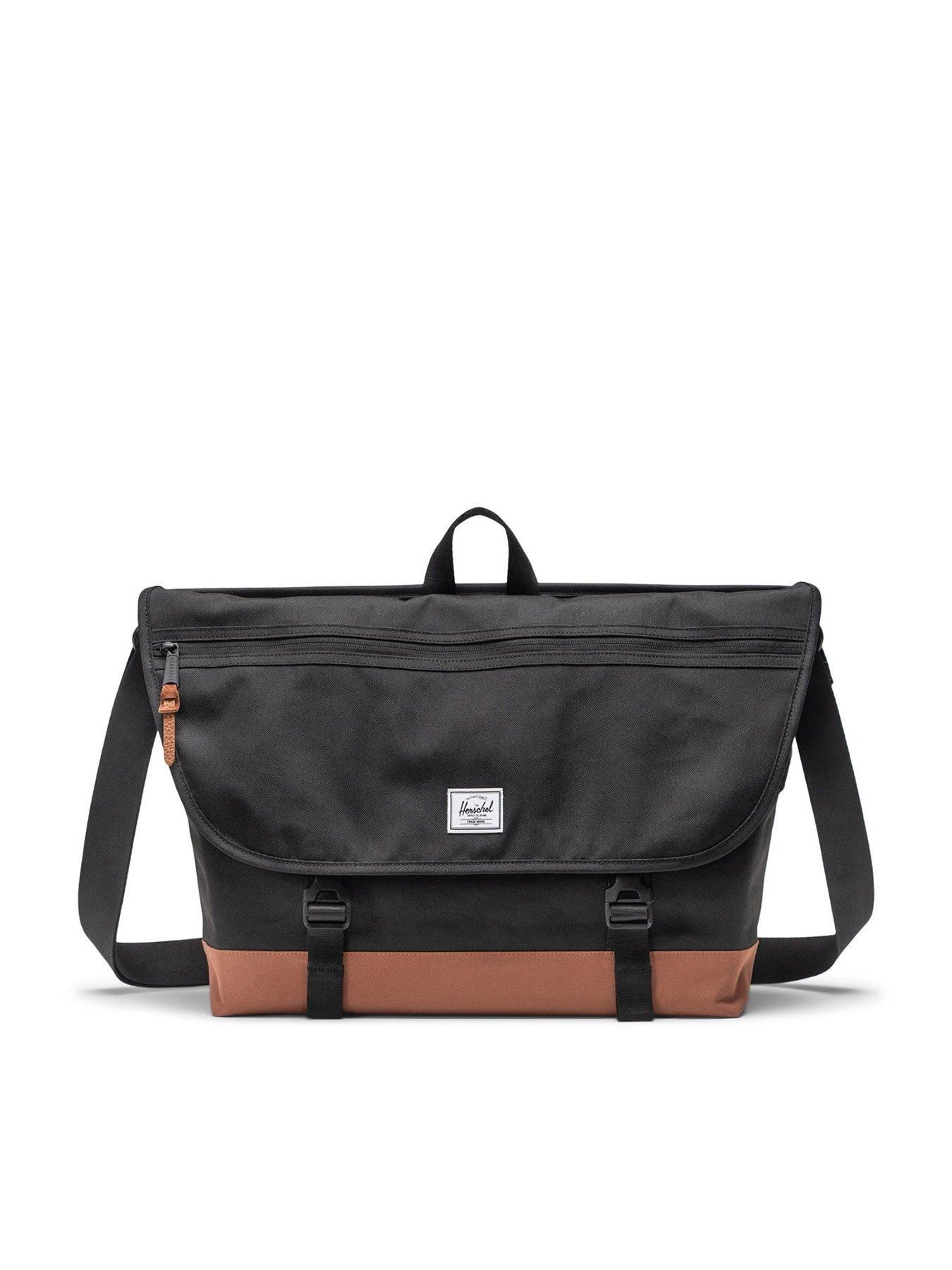 Herschel Cove Messenger - Black/saddle Brown