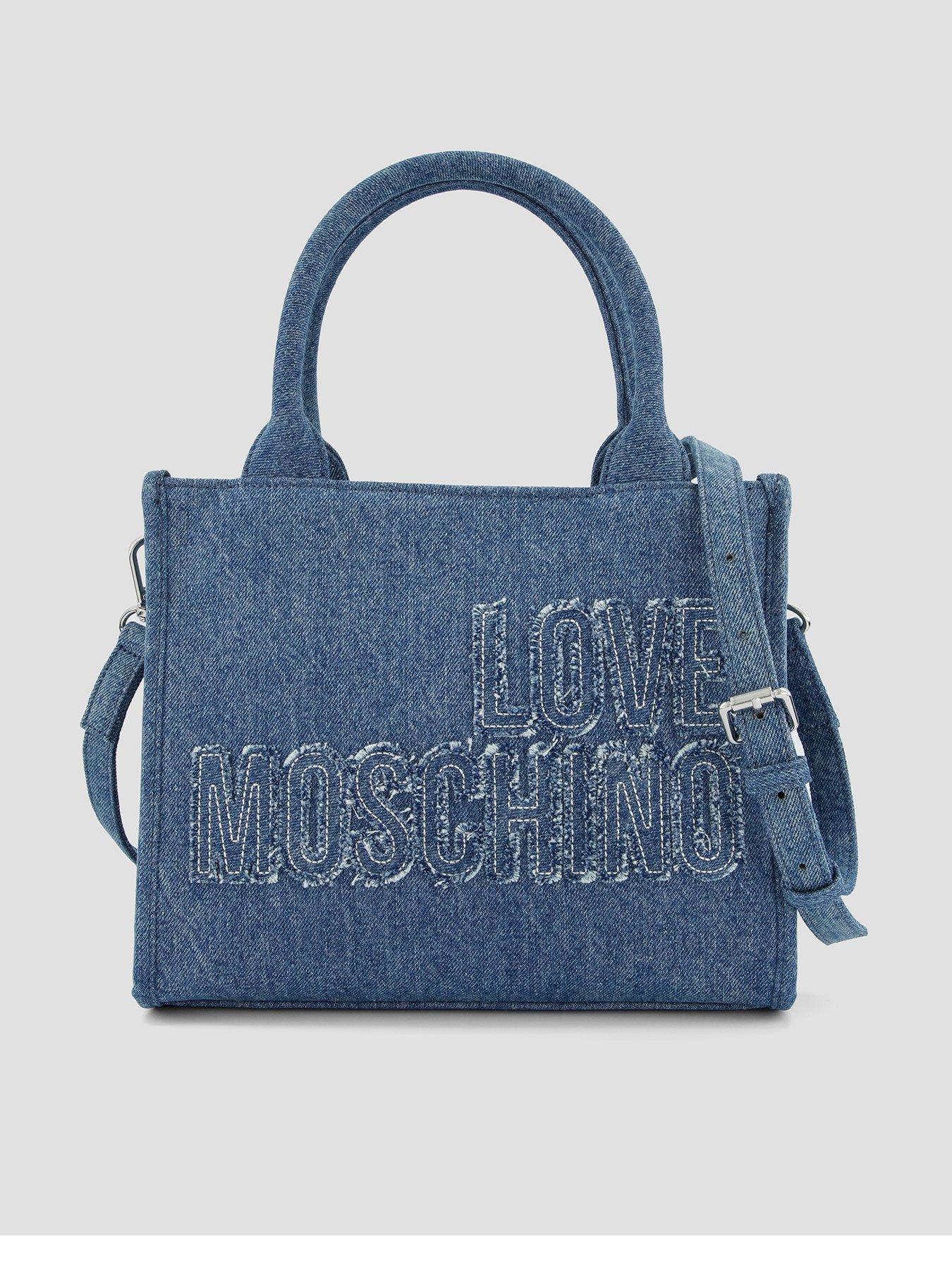 LOVE MOSCHINO Medium Denim Tote - Blue