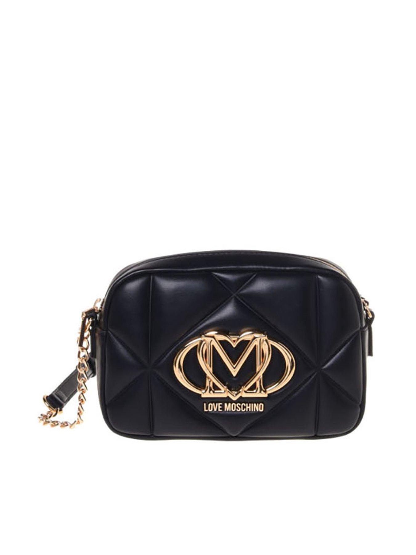 undefined Quilted Big Logo Small Bag - Black