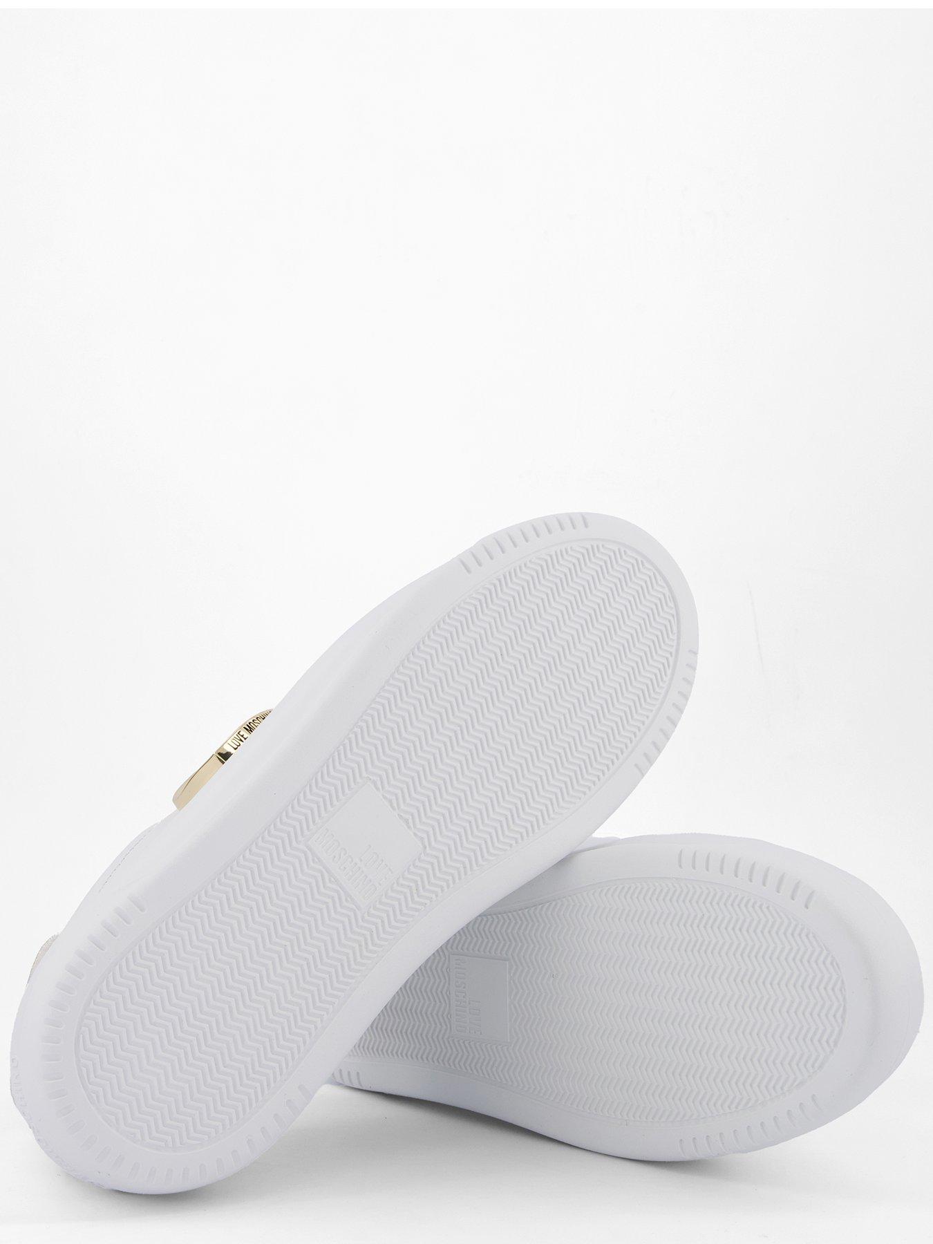 Image 4 of 6 of LOVE MOSCHINO Heart Logo Trainer - White