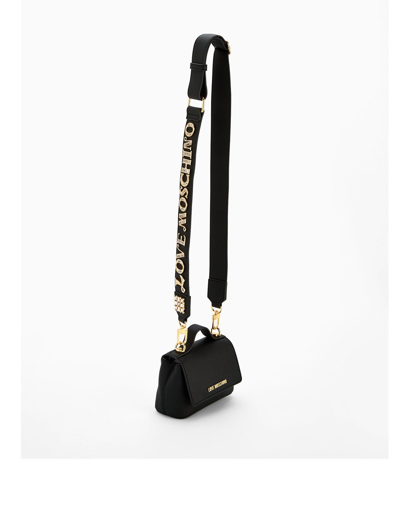 undefined Sparkle Logo Strap Mini Bag - Black