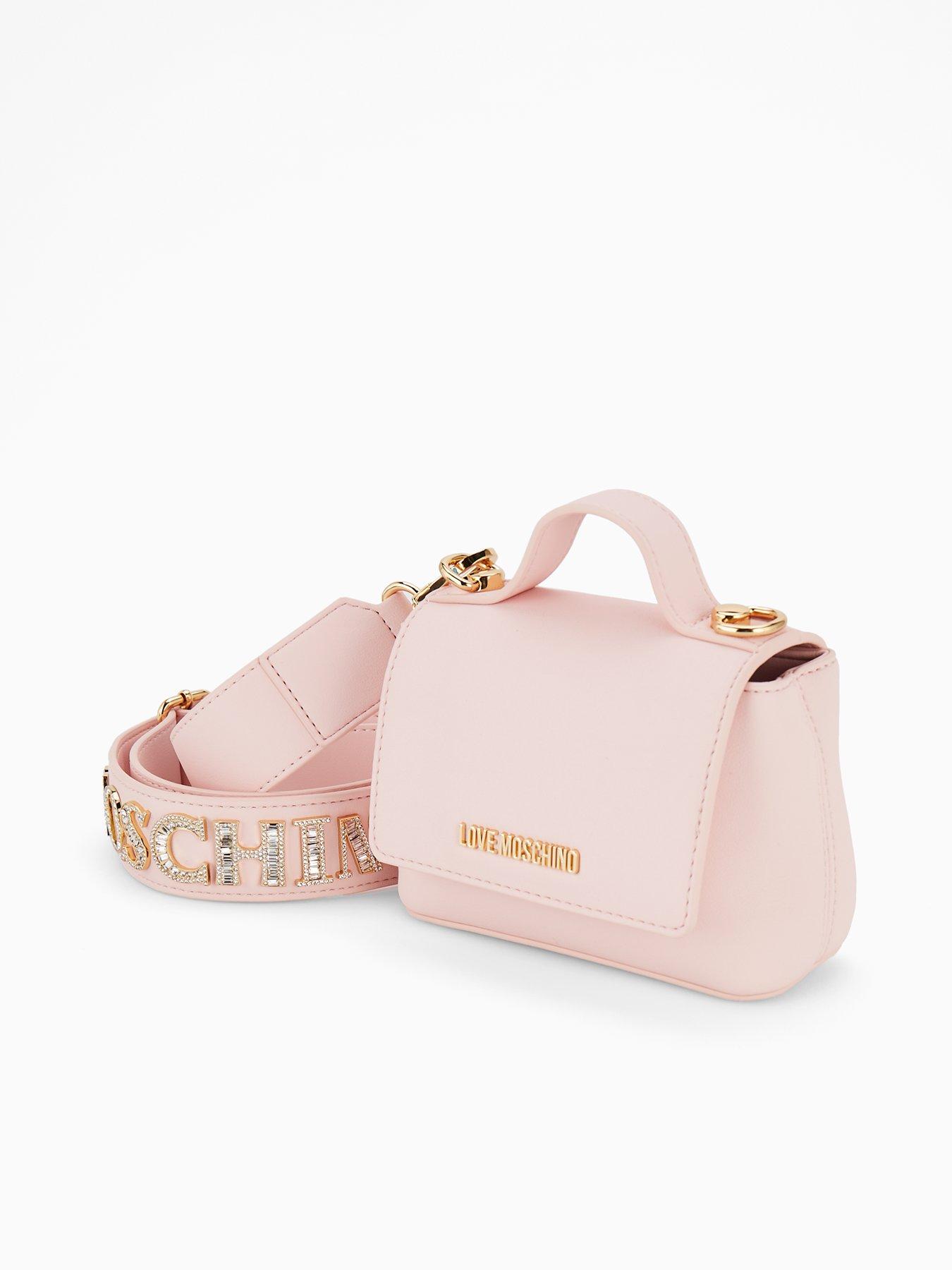 undefined Sparkle Logo Strap Mini Bag - Powder Pink