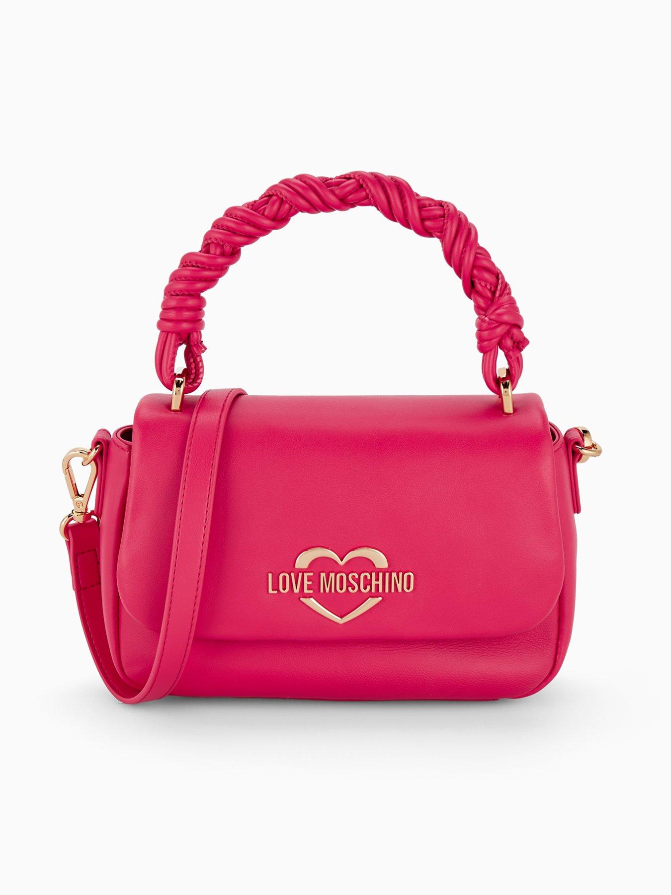 undefined Twisted Strap Small Flap Grab - Fuchsia