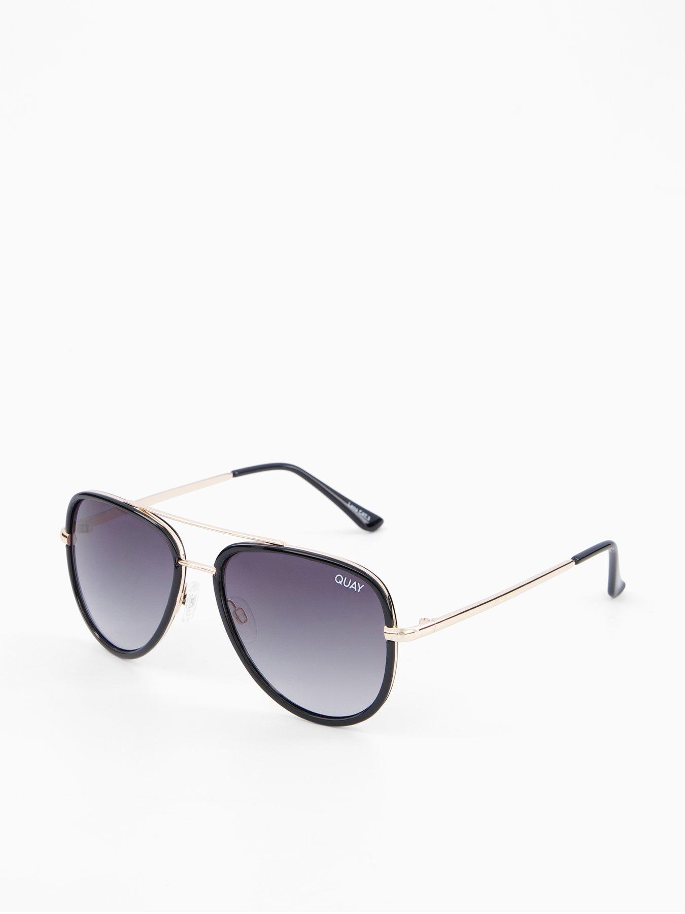 QUAY AUSTRALIA All In Mini Sunglasses - Gold