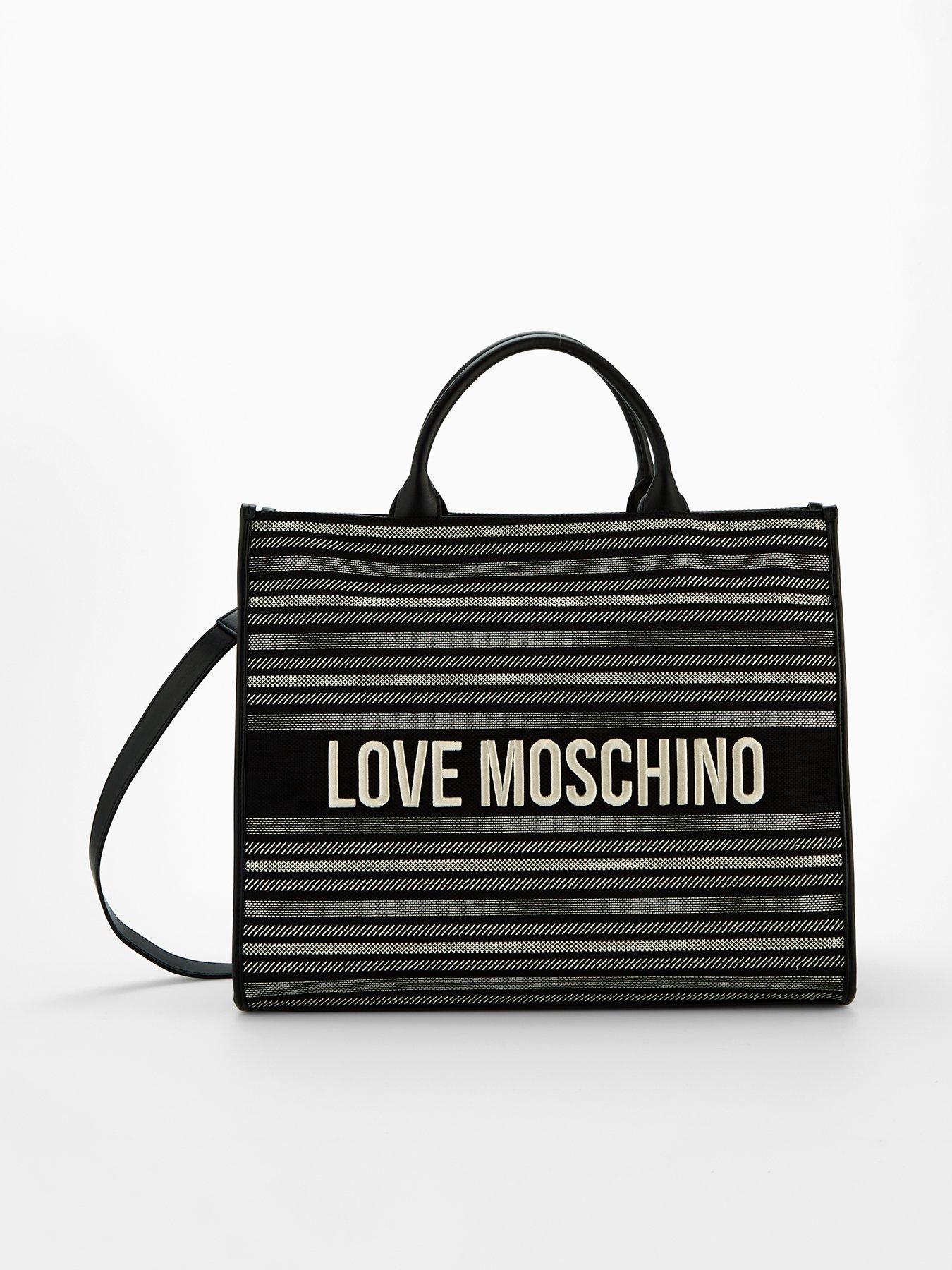 undefined Woven Logo Tote Bag - Black