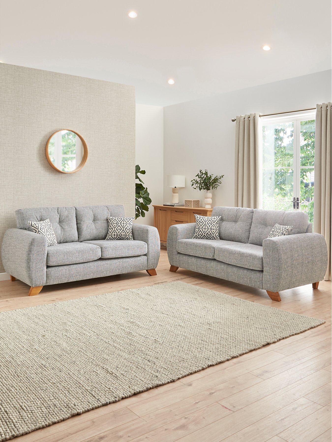 undefined Prent 3 + 2 Seater Fabric Sofa Set (Buy  &  SAVE!)
