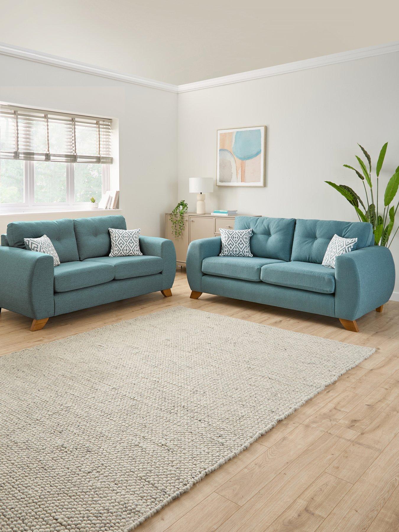 undefined Prent 3 + 2 Seater Fabric Sofa Set (Buy  &  SAVE!)