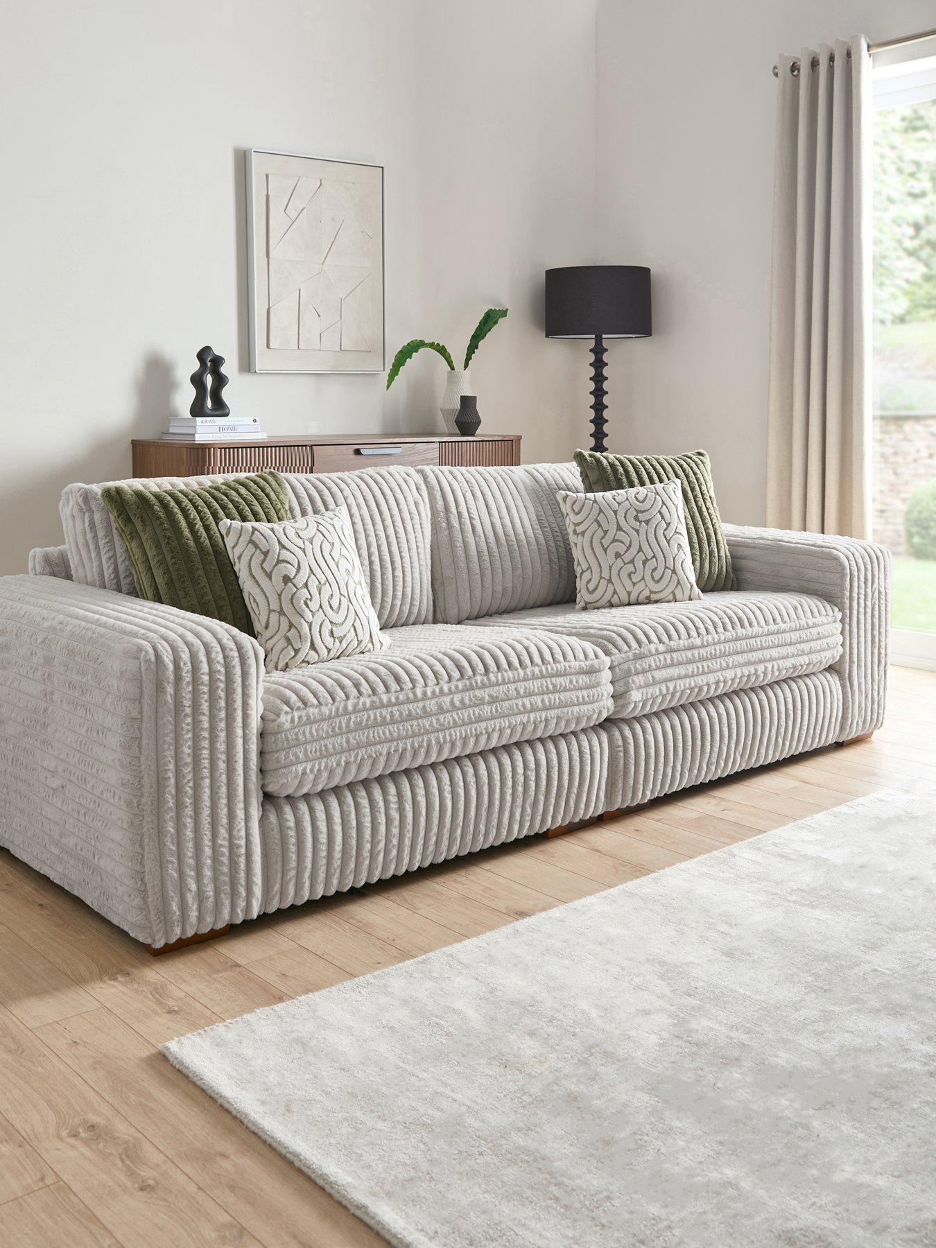 The Very Collection Cosy Faux Fur 4 Seater Sofa - Made to order in the UK