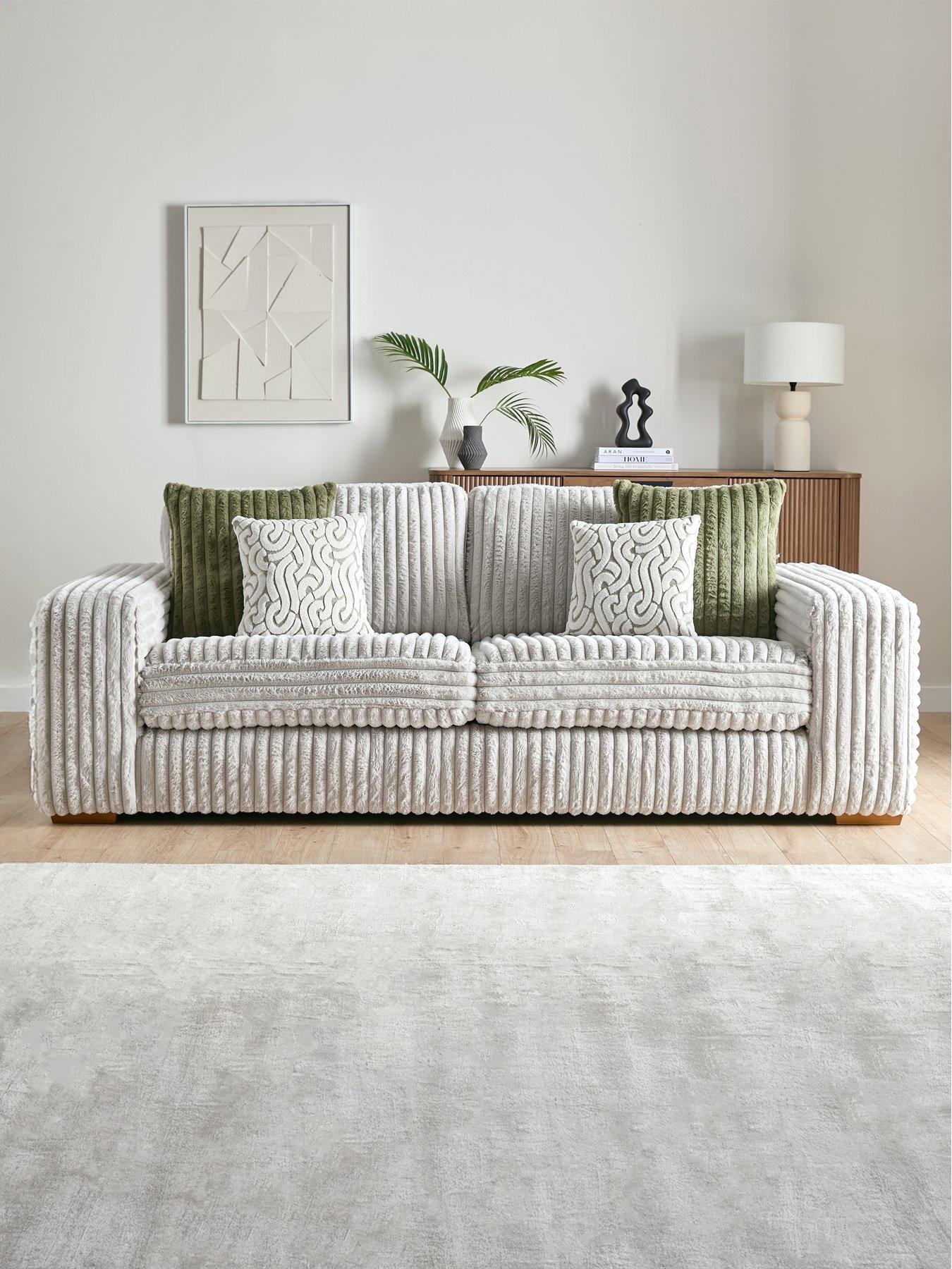 The Very Collection Cosy Faux Fur 3 Seater Sofa - Made to order in the UK