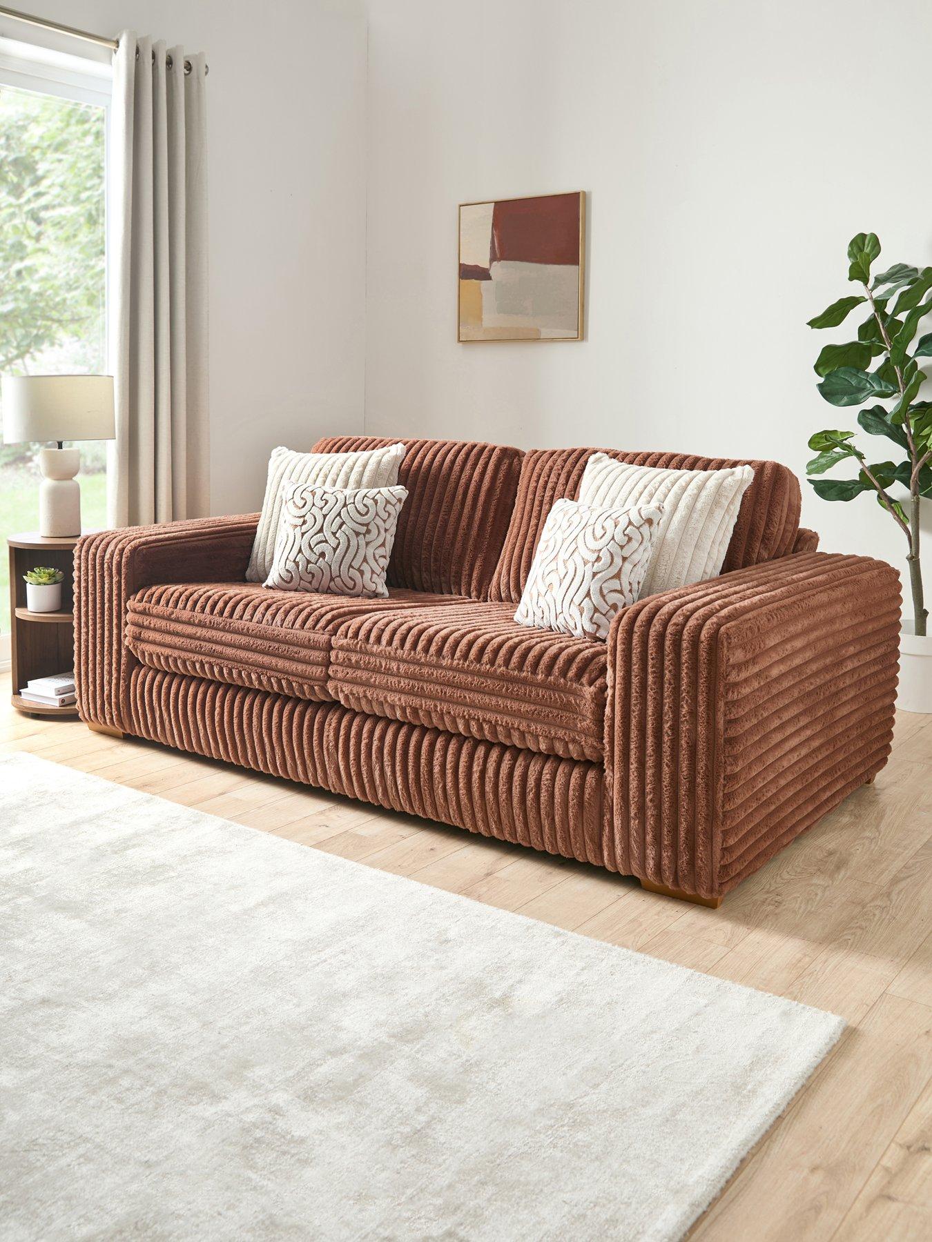 Very Home Cosy Faux Fur 2 Seater Sofa - Made to order in the UK