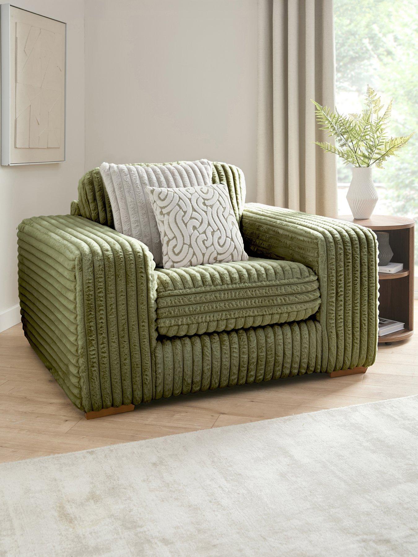 undefined Cosy Cord Fabric Armchair
