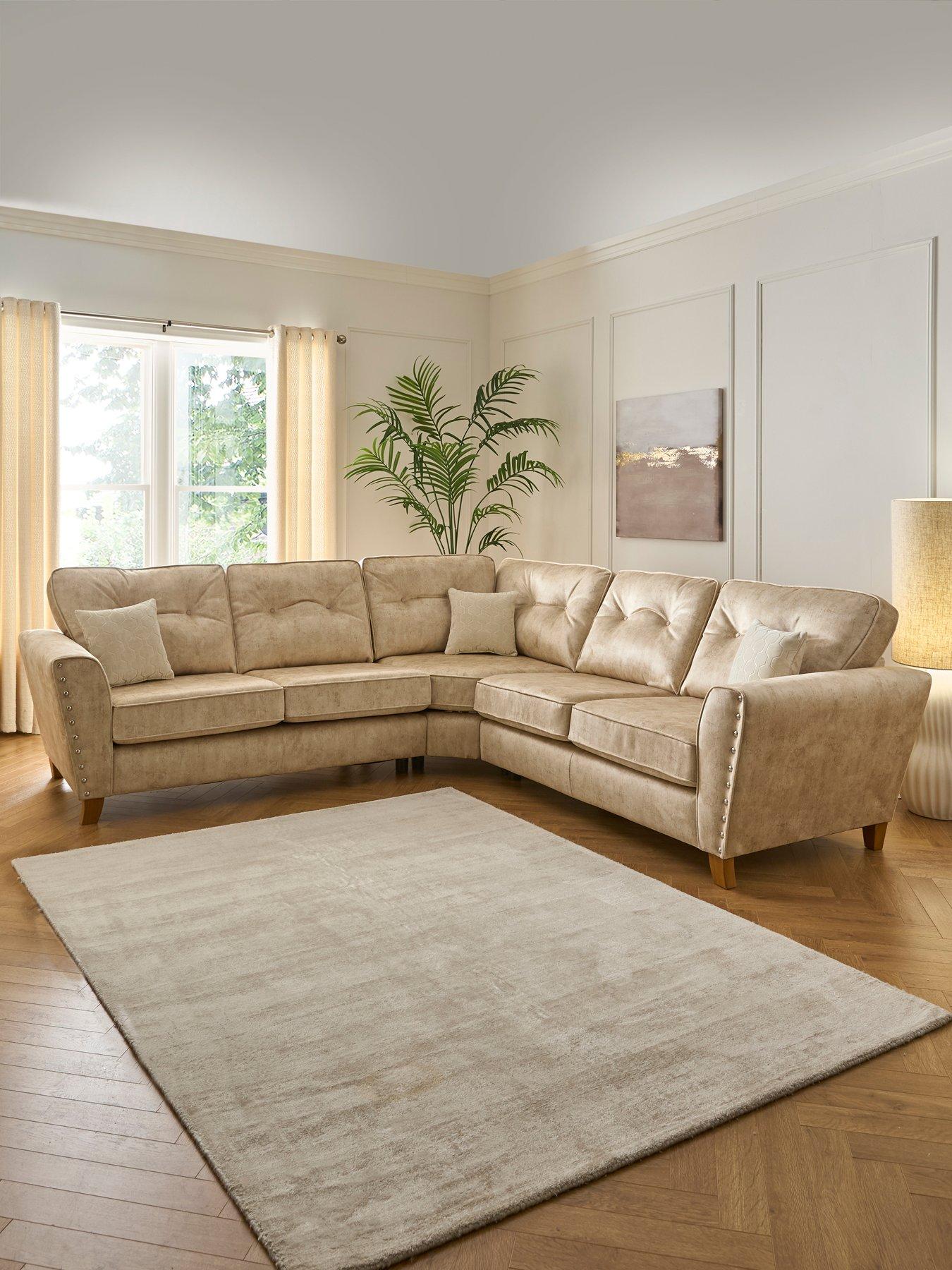 Image 1 of 7 of The Very Collection Amaya Fabric Corner Group Sofa&nbsp;- Made to order in the UK