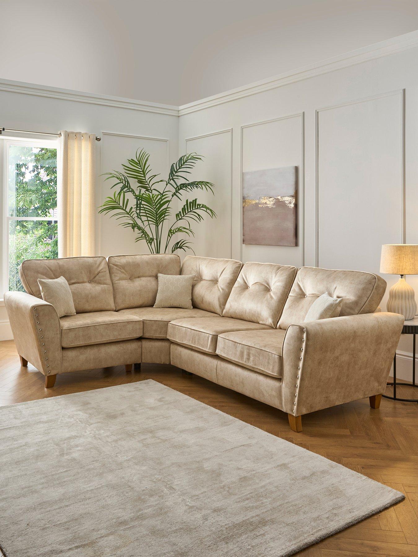 The Very Collection Amaya Left Hand Double Arm Corner Group - Made to order in the UK