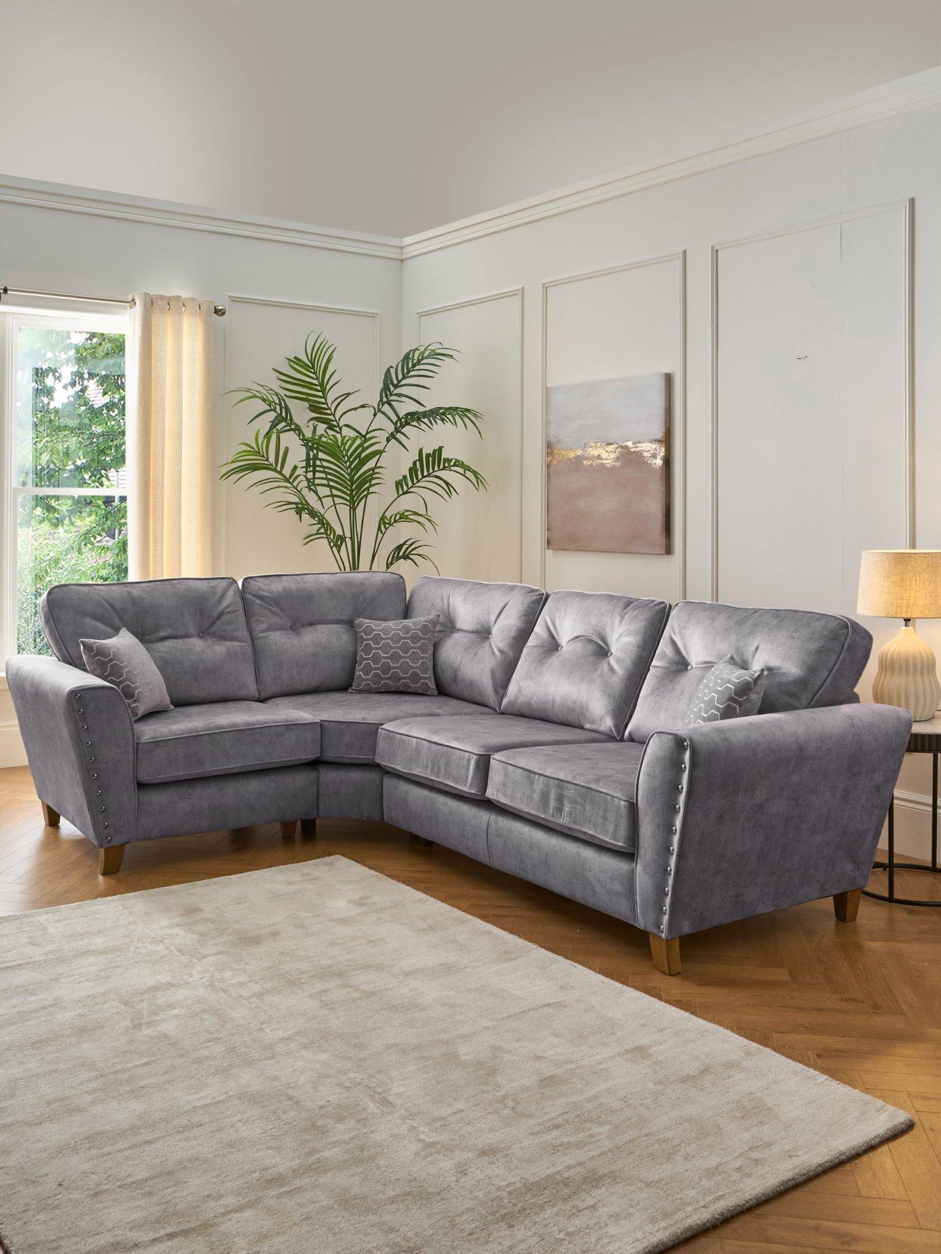 Very Home Amaya Left Hand Double Arm Corner Group - Made to order in the UK