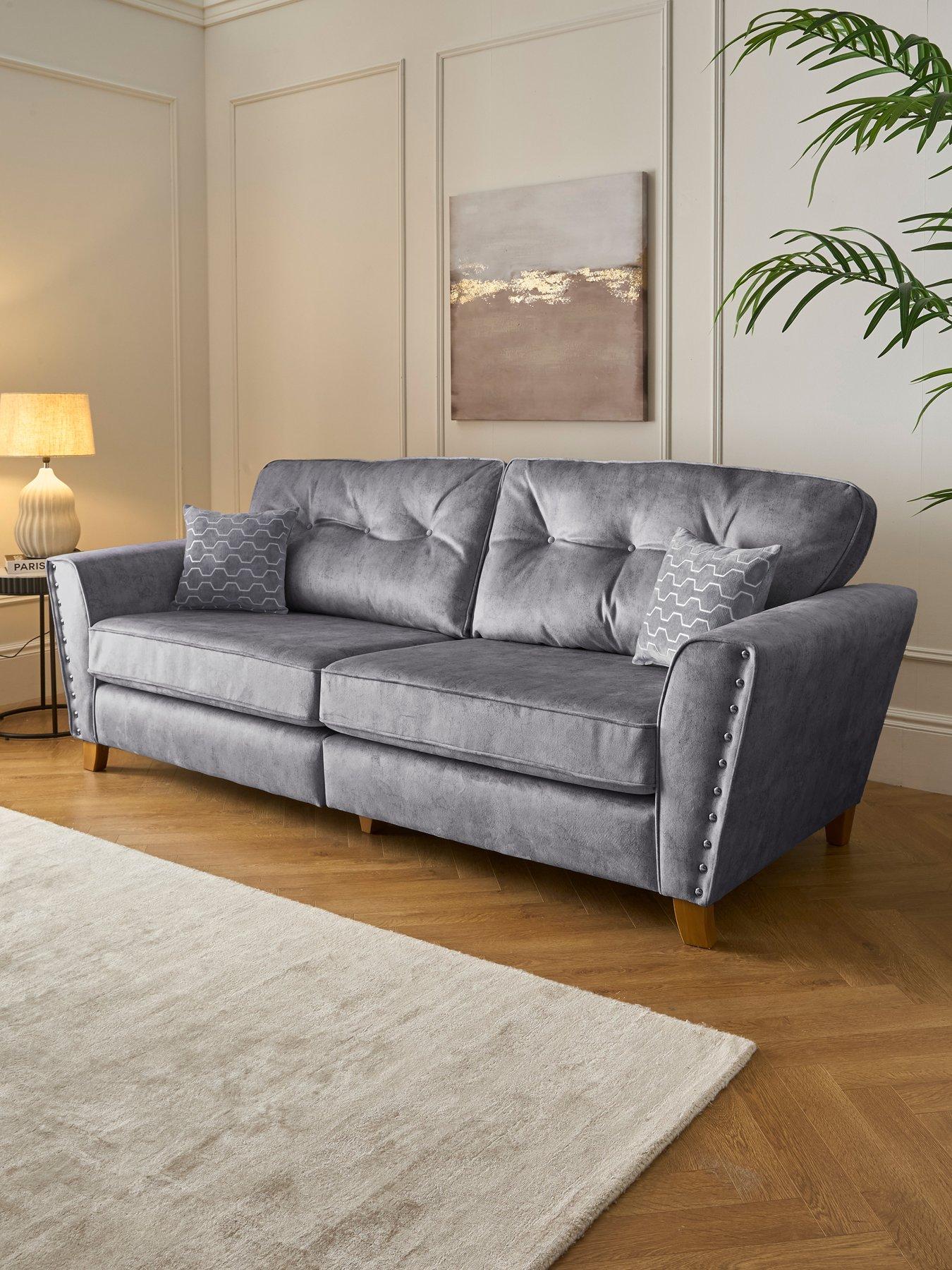 undefined Amaya Fabric 4 Seater Sofa