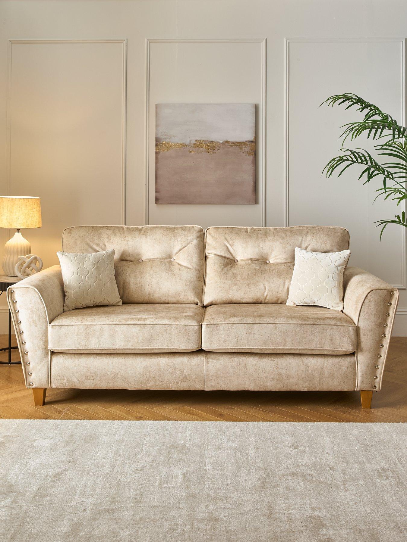 The Very Collection Amaya Fabric 3 Seater Sofa - Made to order in the UK