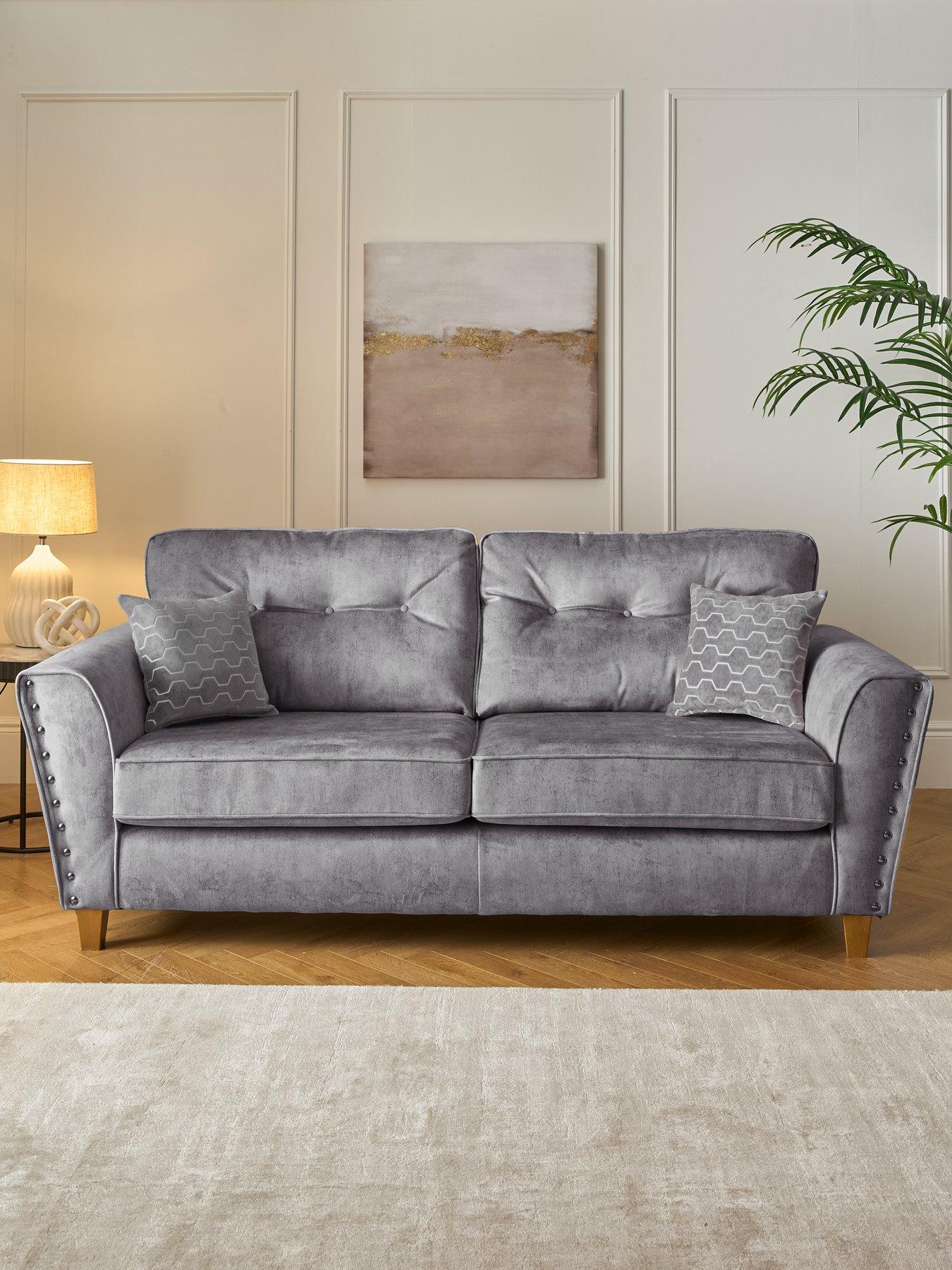 undefined Amaya Fabric 3 Seater Sofa