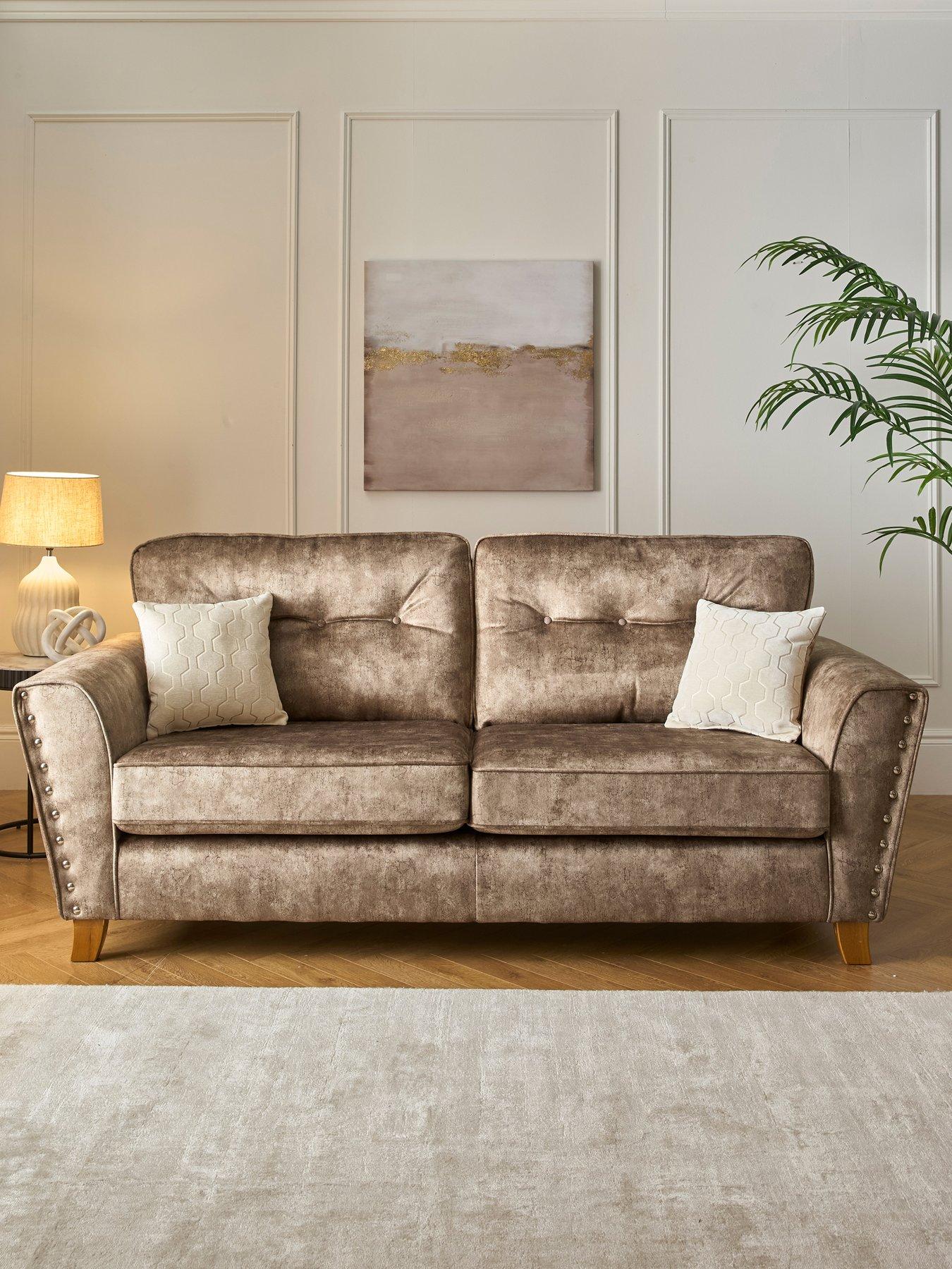 Very Home Amaya Fabric 3 Seater Sofa - Made to order in the UK
