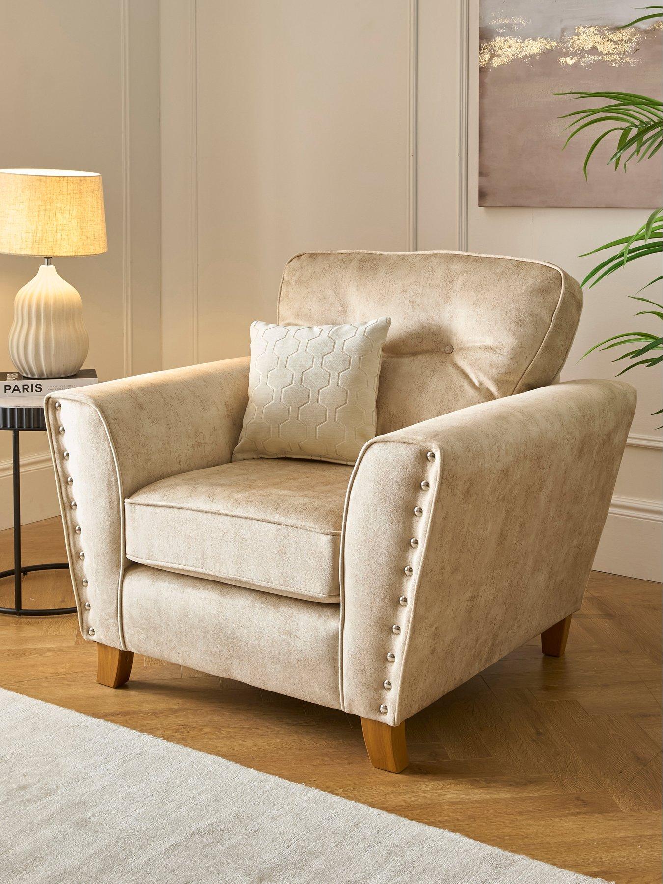 Very Home Amaya Fabric Armchair - Made to order in the UK