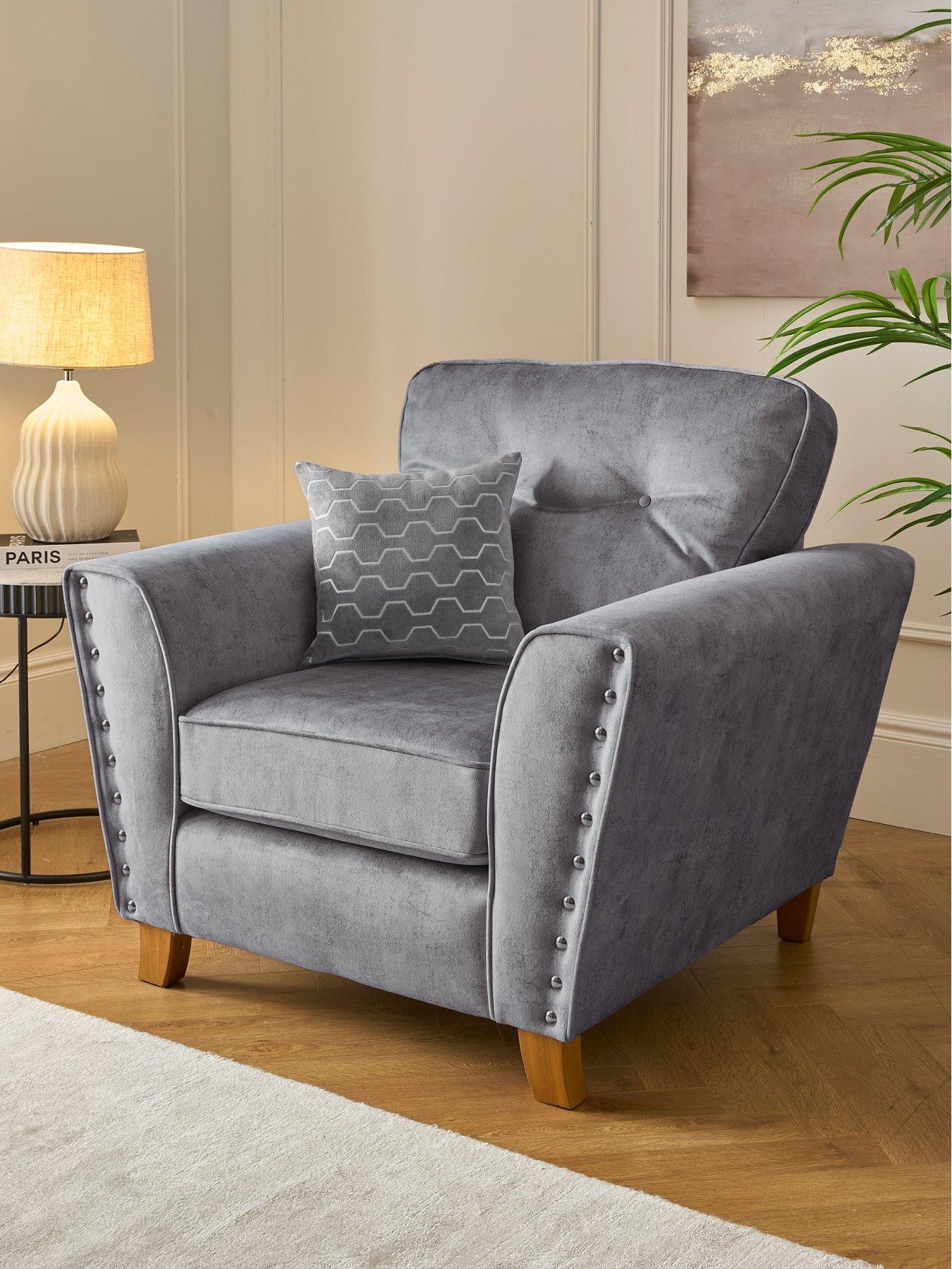 Very Home Amaya Fabric Armchair - Made to order in the UK