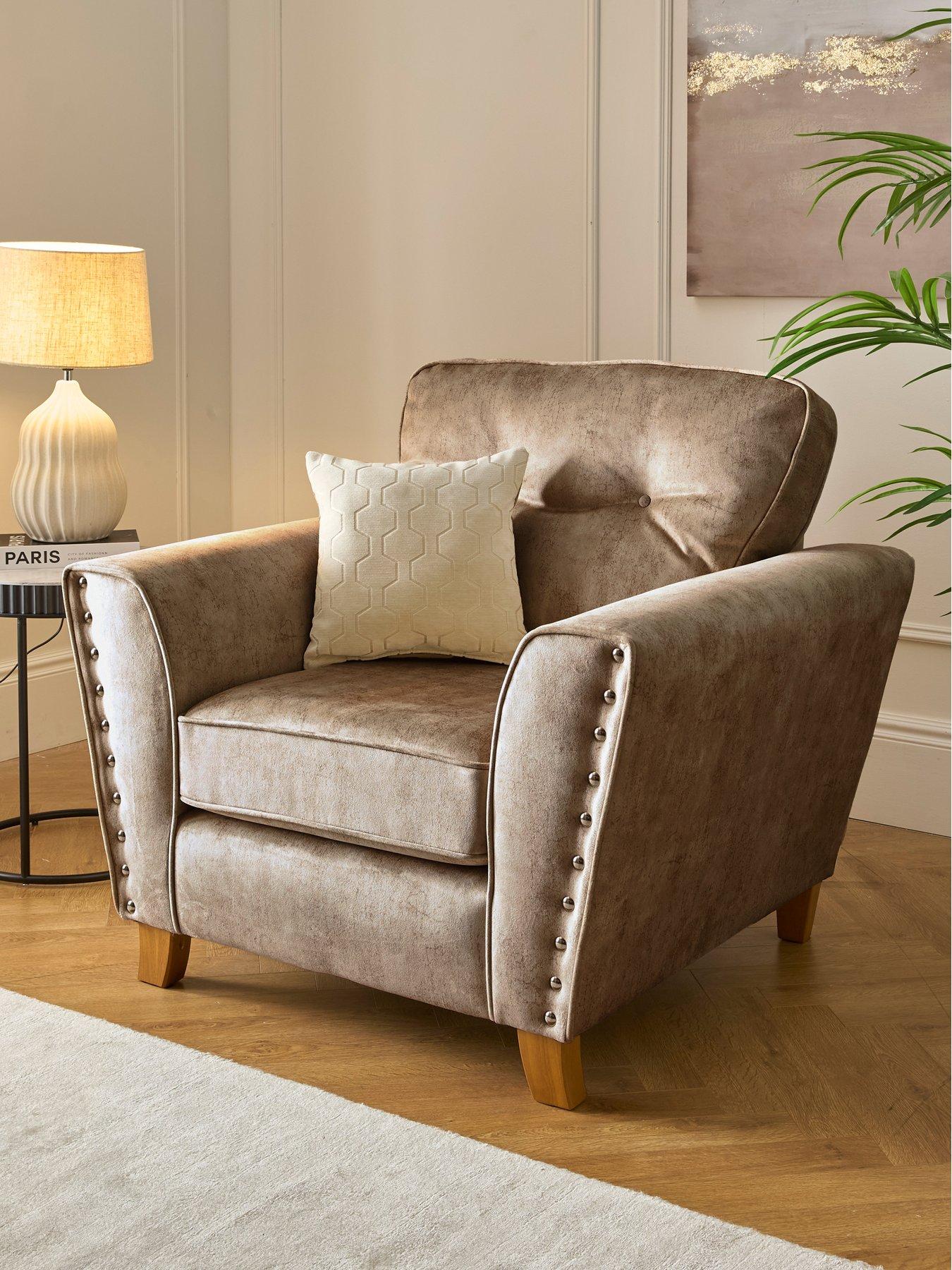 Very Home Amaya Fabric Armchair - Made to order in the UK