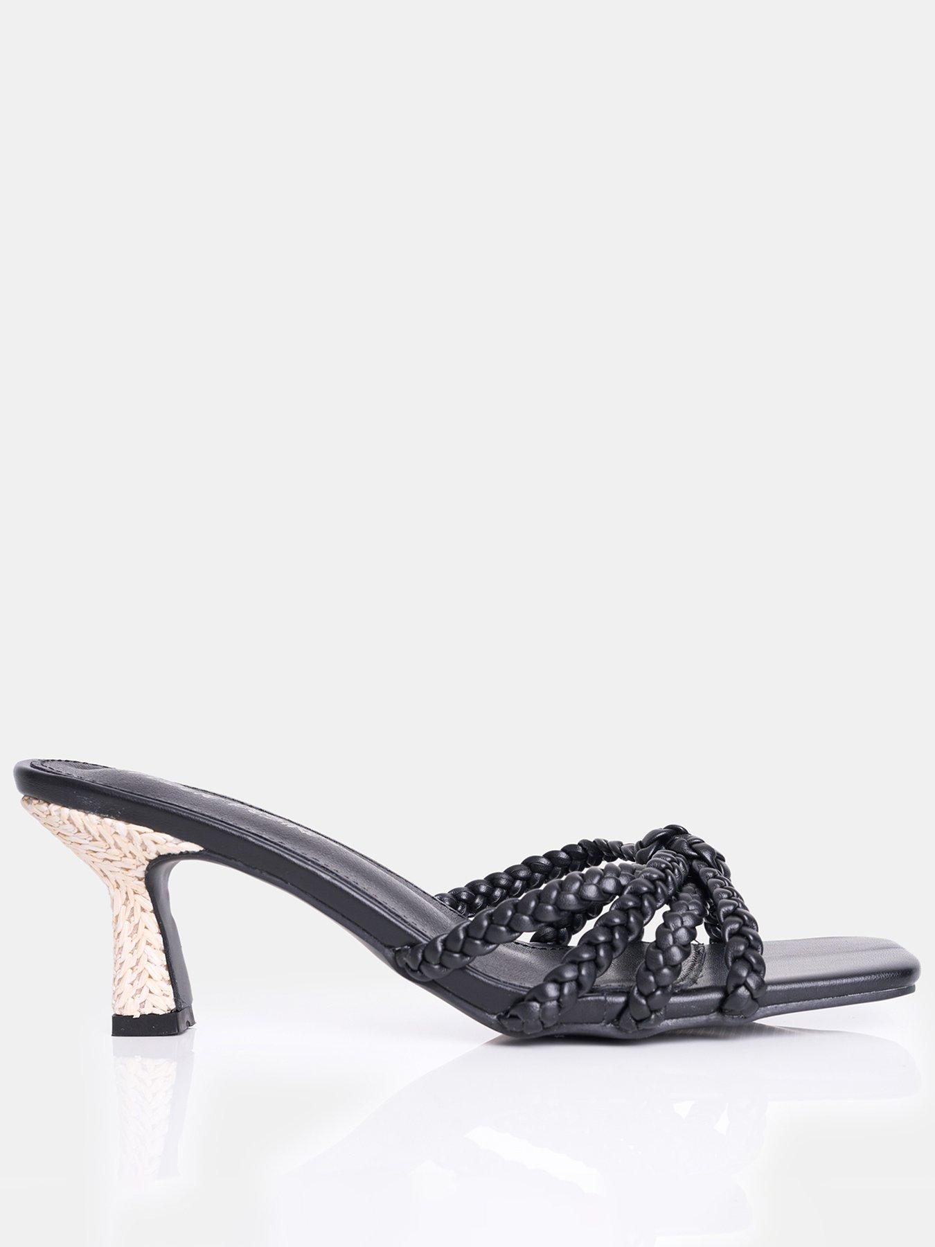 undefined Neita Woven Kitten Heel - Black