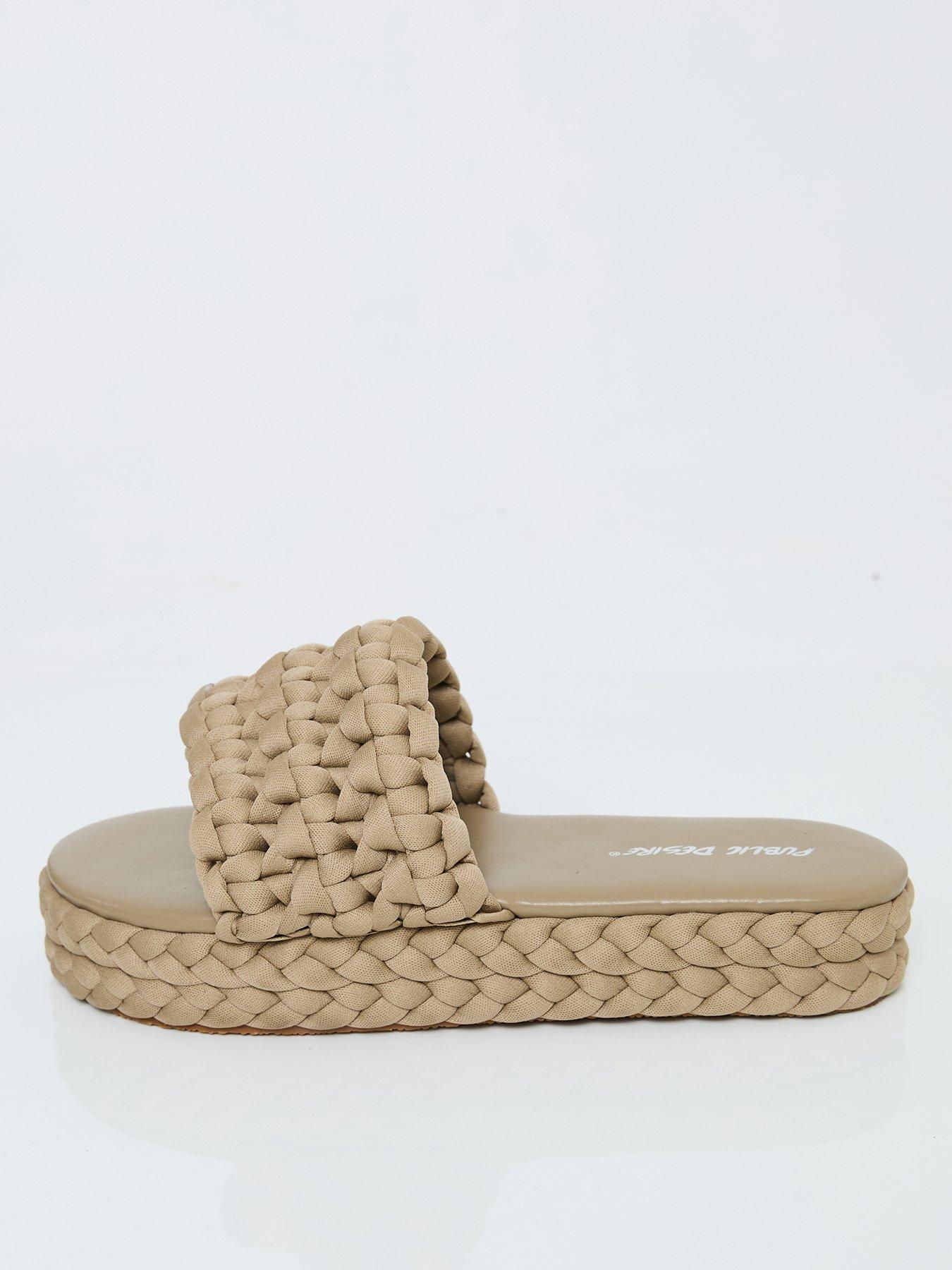 undefined Hattie Flat Sandals - Khaki