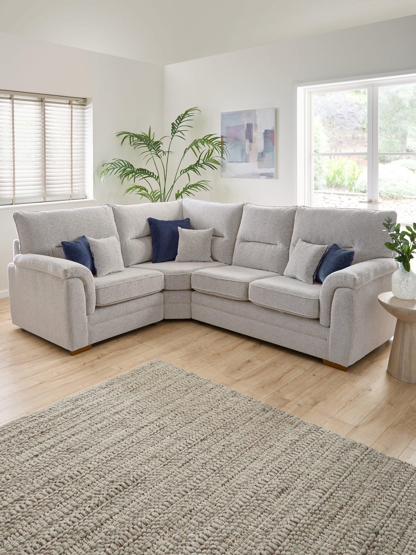 Very Home Padstow Fabric Left Hand Double Arm Corner Group Sofa - Made to order in the UK